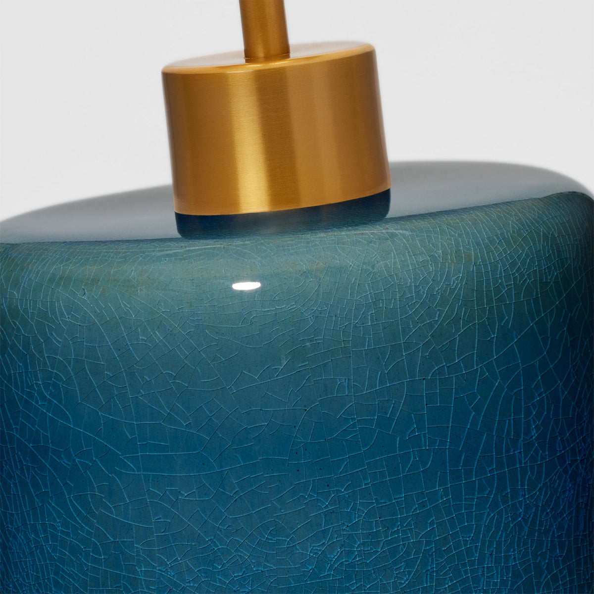 Visual Comfort Studio - BT1101DOC1 - One Light Table Lamp - Shanghai - Deep Ocean Crackle