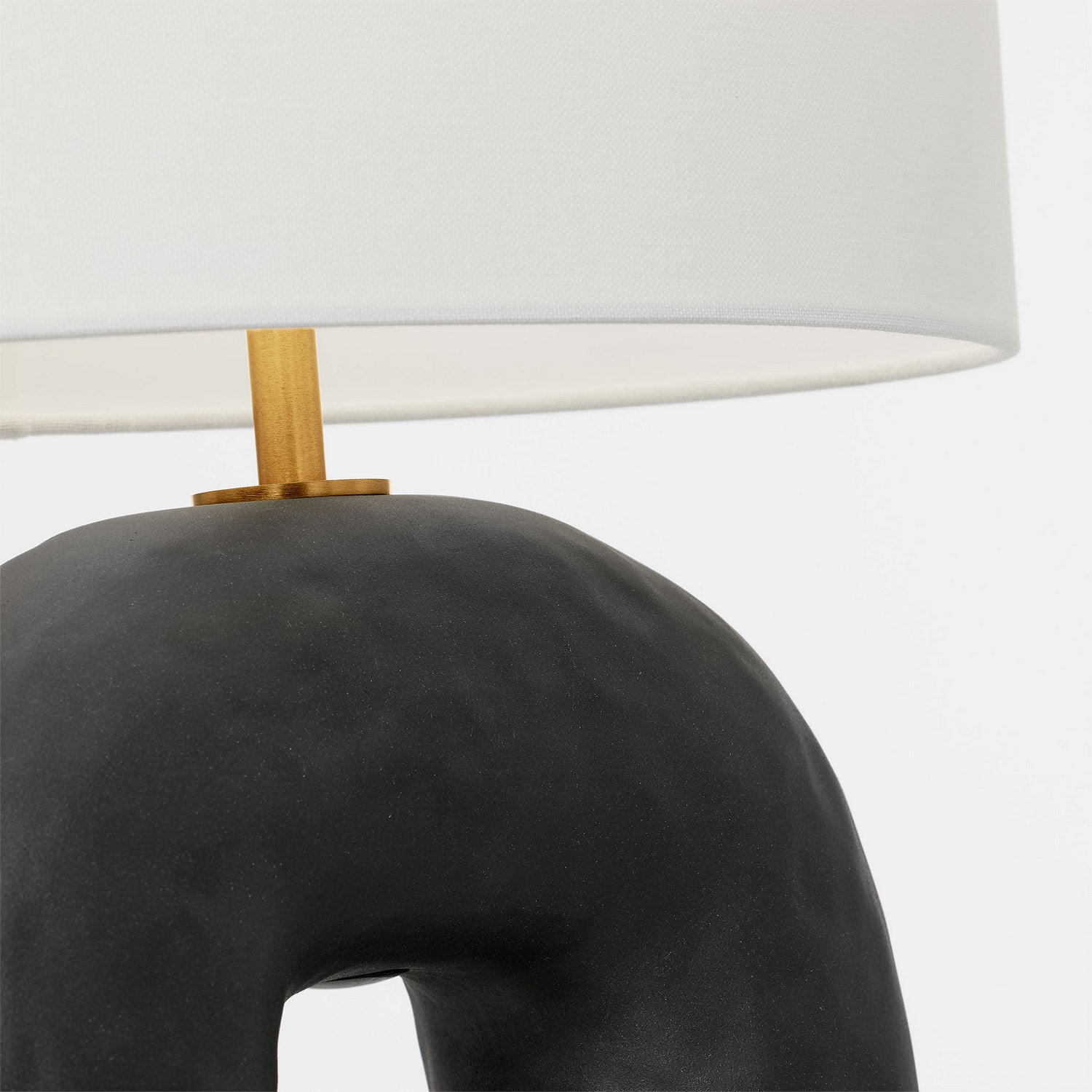 Visual Comfort Studio - HT1081RBC1 - One Light Table Lamp - Aura - Rough Black Ceramic