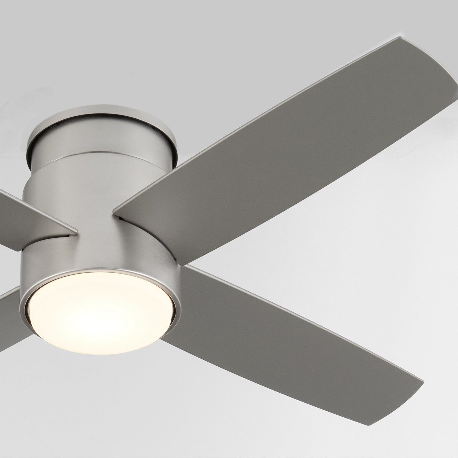 Quorum - 3-128-24 - 44"Ceiling Fan - Oslo Hugger - Satin Nickel