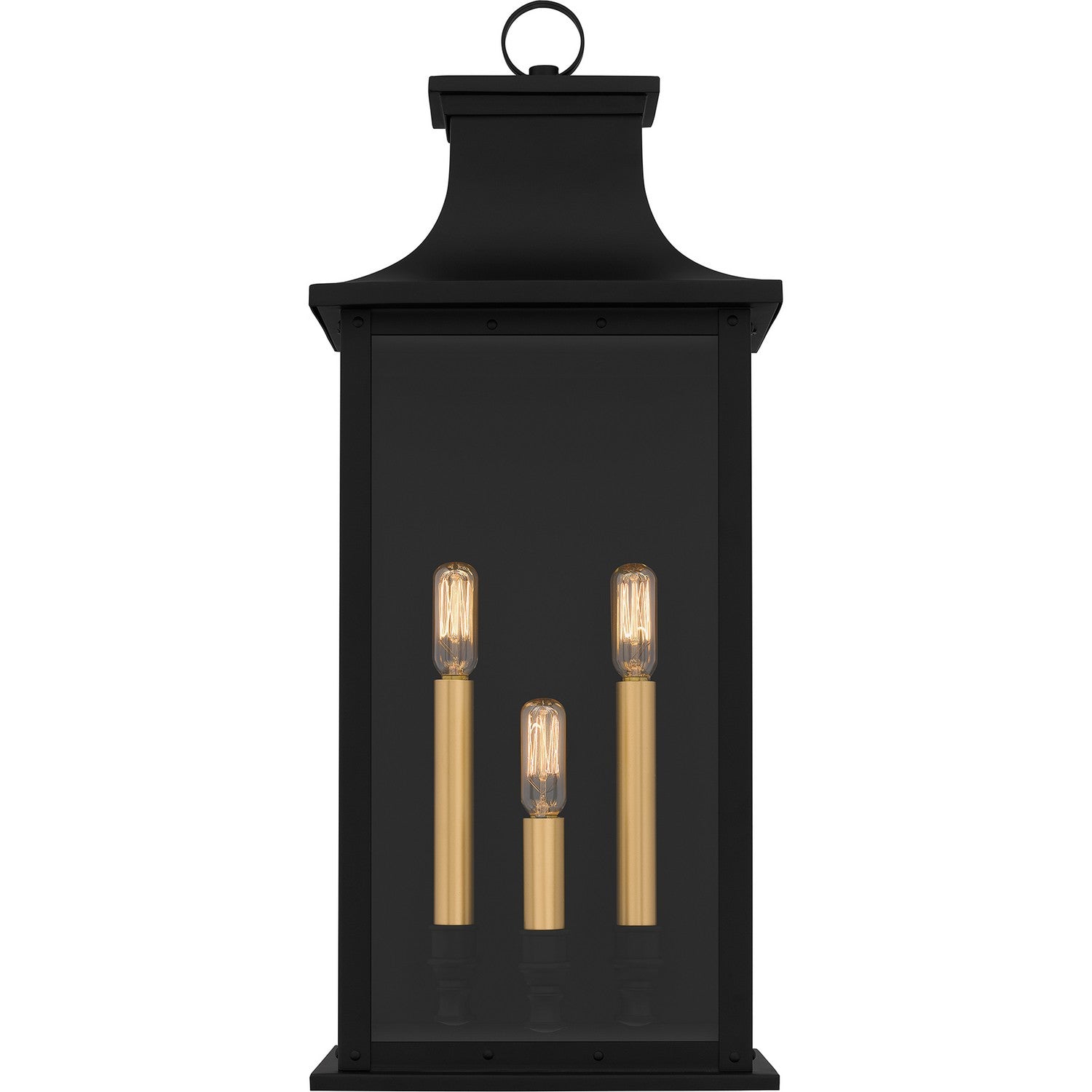 Quoizel - ABY8409MBK - Three Light Outdoor Wall Mount - Abernathy - Matte Black