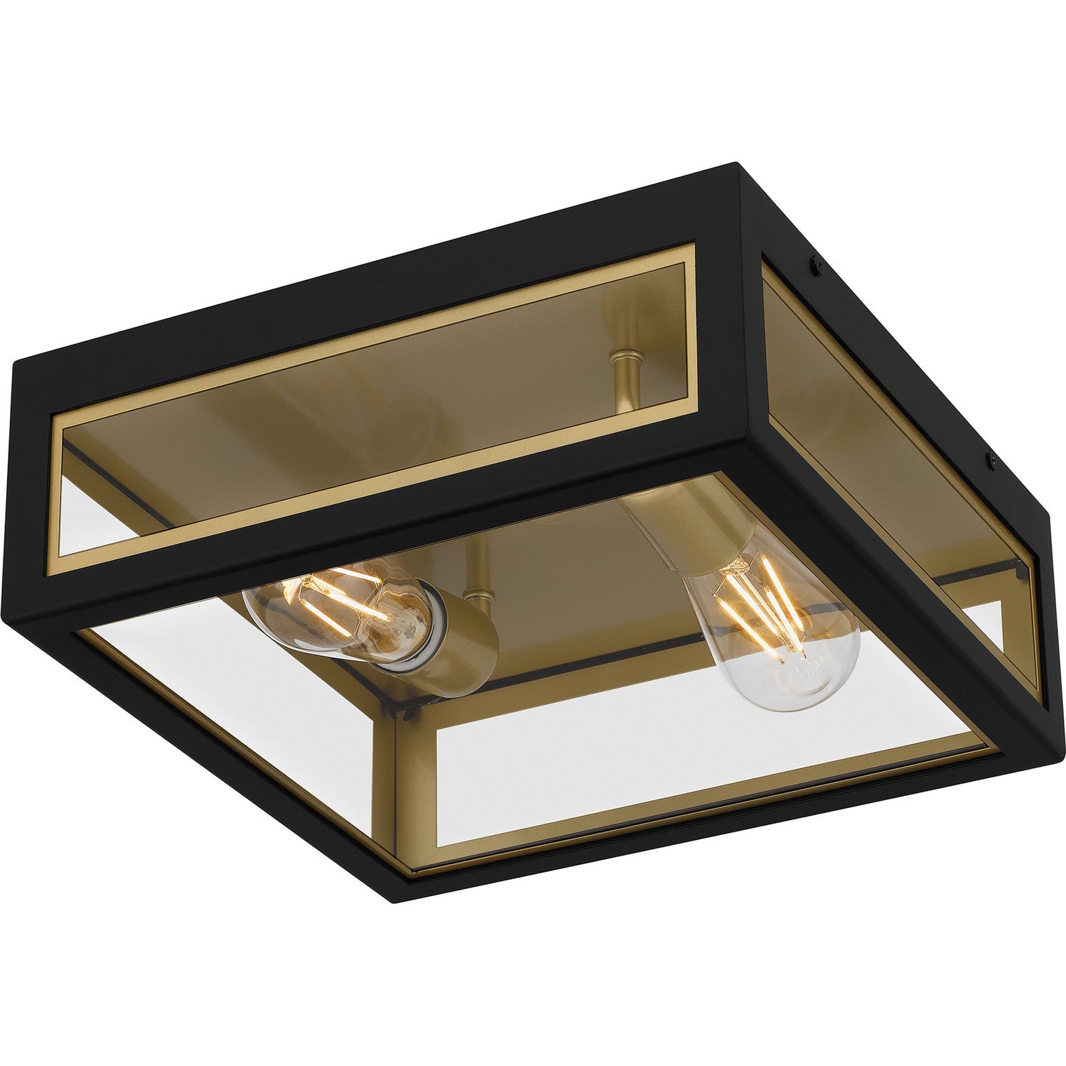 Quoizel - BBN1612MBK - Two Light Outdoor Flush Mount - Bourbon - Matte Black