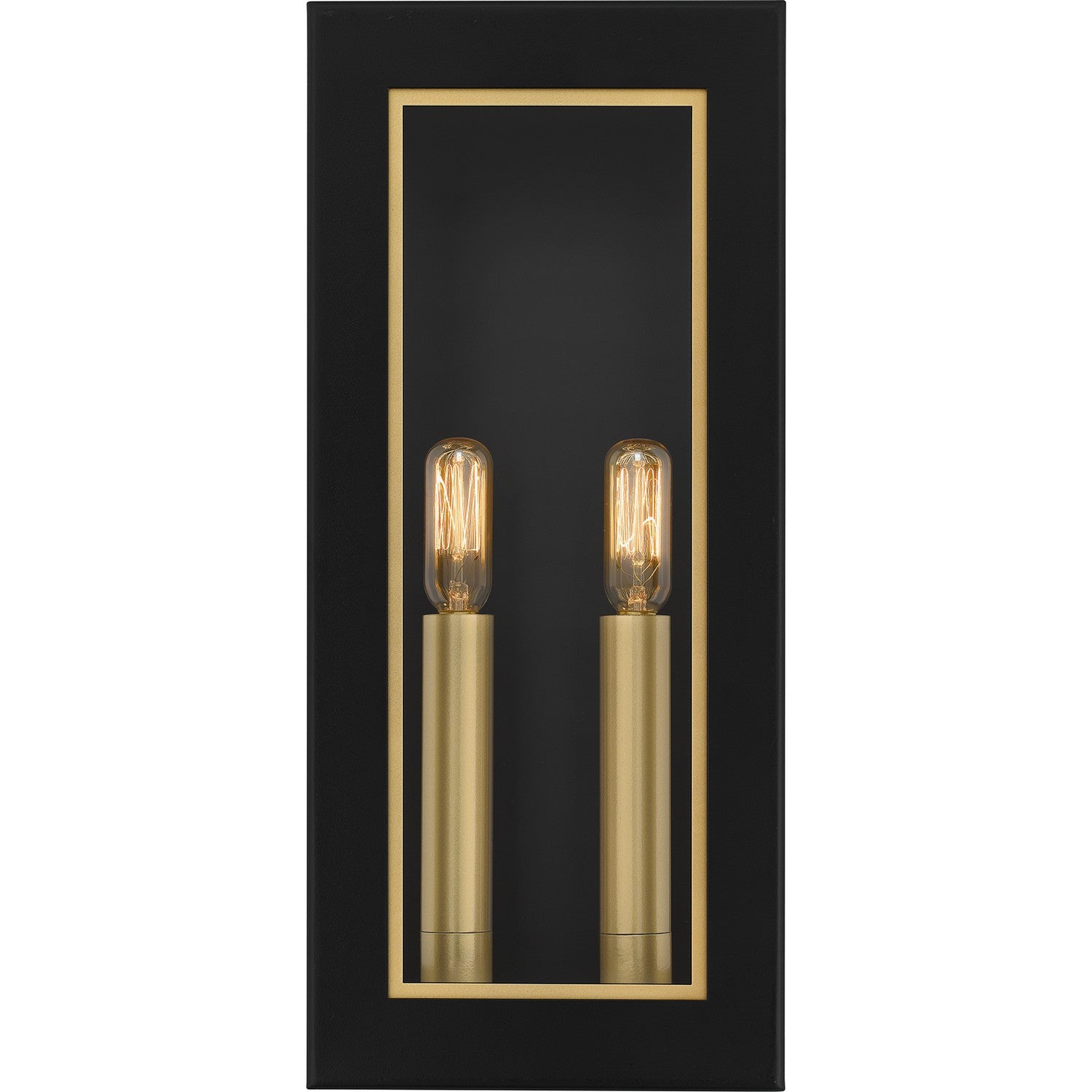 Quoizel - BBN8406MBK - Two Light Outdoor Wall Mount - Bourbon - Matte Black