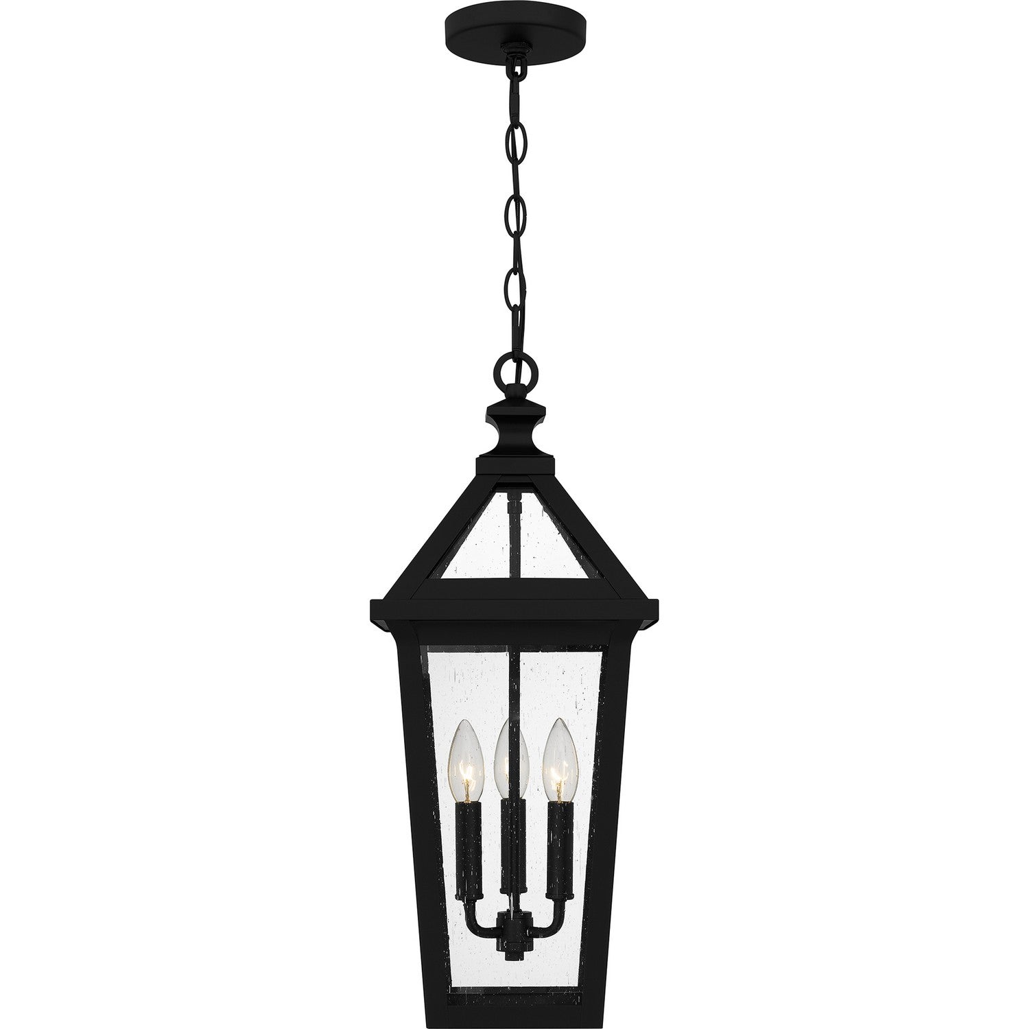 Quoizel - BLV1909MBK - Three Light Outdoor Hanging Lantern - Boulevard - Matte Black