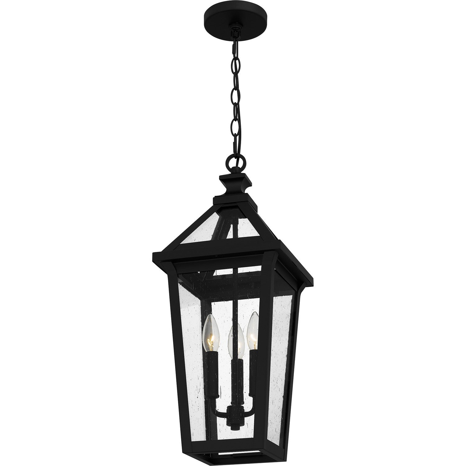 Quoizel - BLV1909MBK - Three Light Outdoor Hanging Lantern - Boulevard - Matte Black