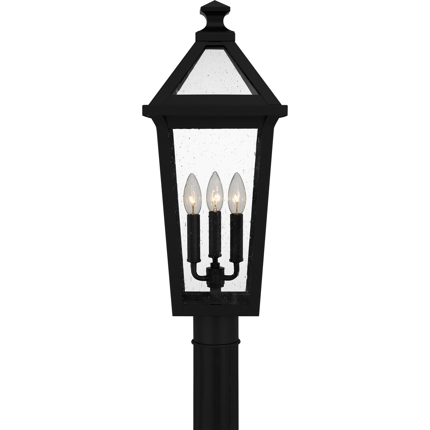 Quoizel - BLV9009MBK - Three Light Outdoor Post Mount - Boulevard - Matte Black