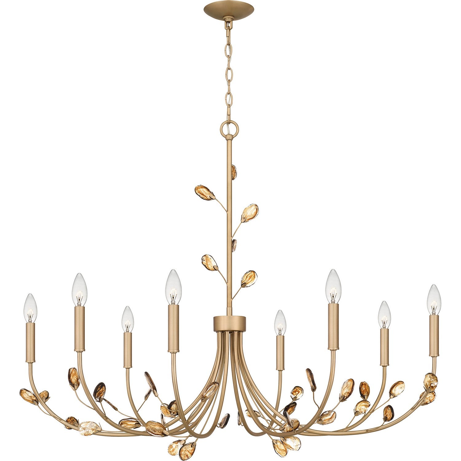 Quoizel - HEI5040BGD - Eight Light Chandelier - Heiress - Bronze Gold