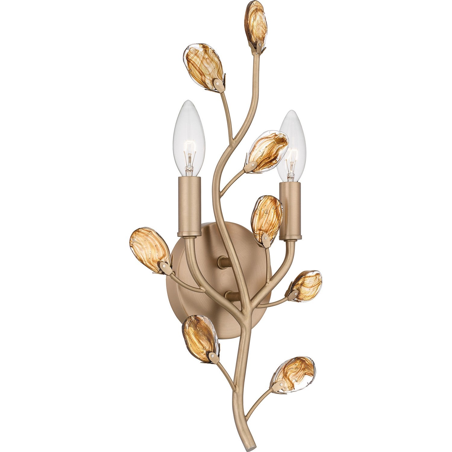 Quoizel - HEI8709BGD - Two Light Wall Sconce - Heiress - Bronze Gold