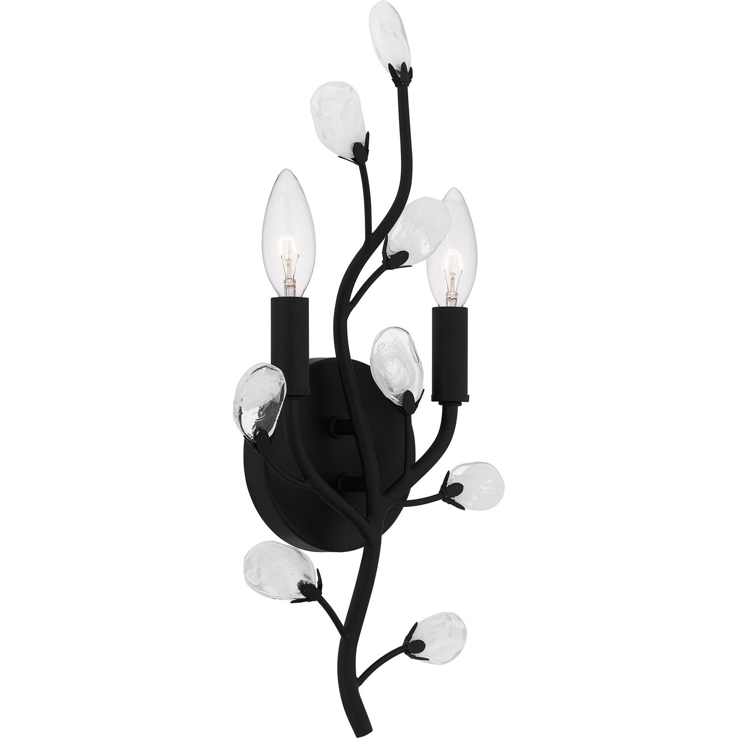 Quoizel - HEI8709MBK - Two Light Wall Sconce - Heiress - Matte Black