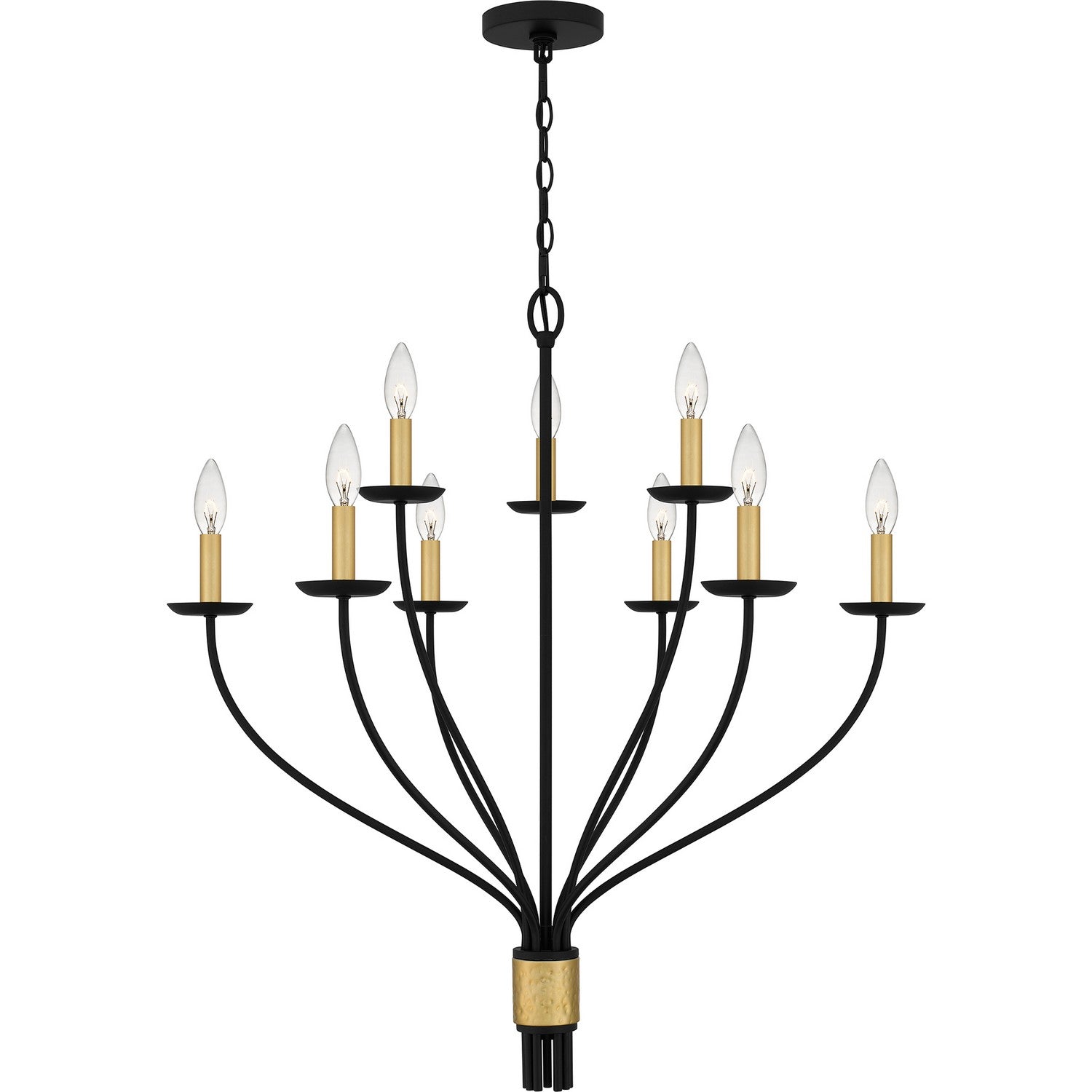 Quoizel - MAG5032MBK - Nine Light Chandelier - Margaret - Matte Black