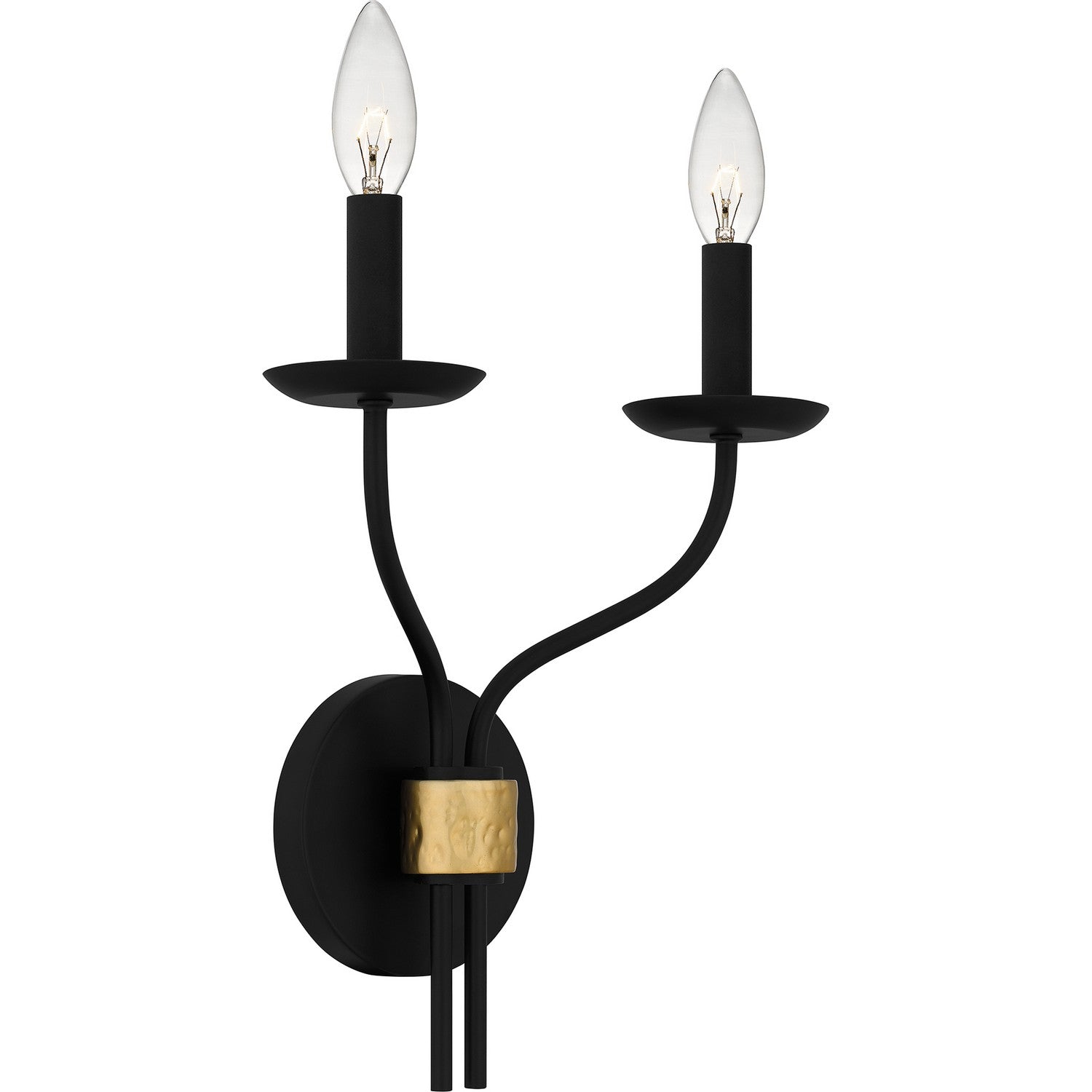 Quoizel - MAG8711MBK - Two Light Wall Sconce - Margaret - Matte Black