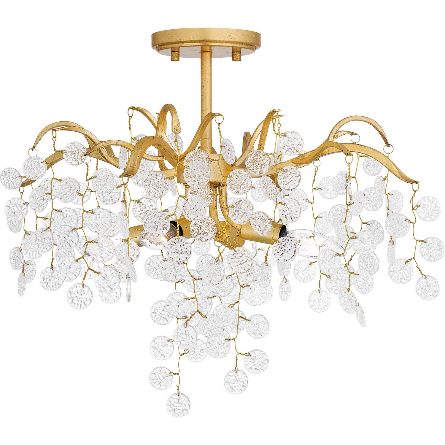 Quoizel - MAP1720GFL - Four Light Semi Flush Mount - Maple - Gold Leaf