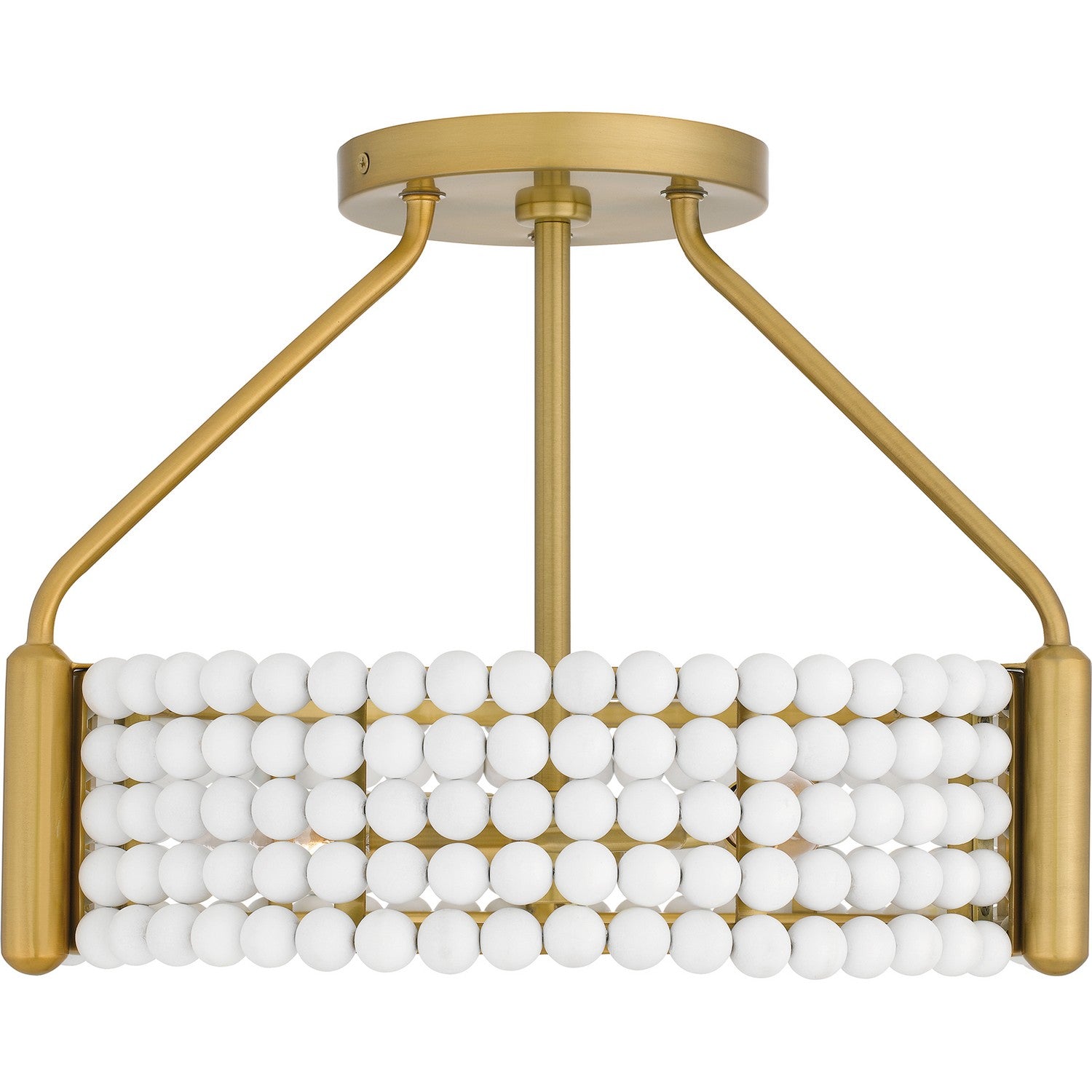 Quoizel - MOL1716BRG - Four Light Semi Flush Mount - Molly - Brushed Gold