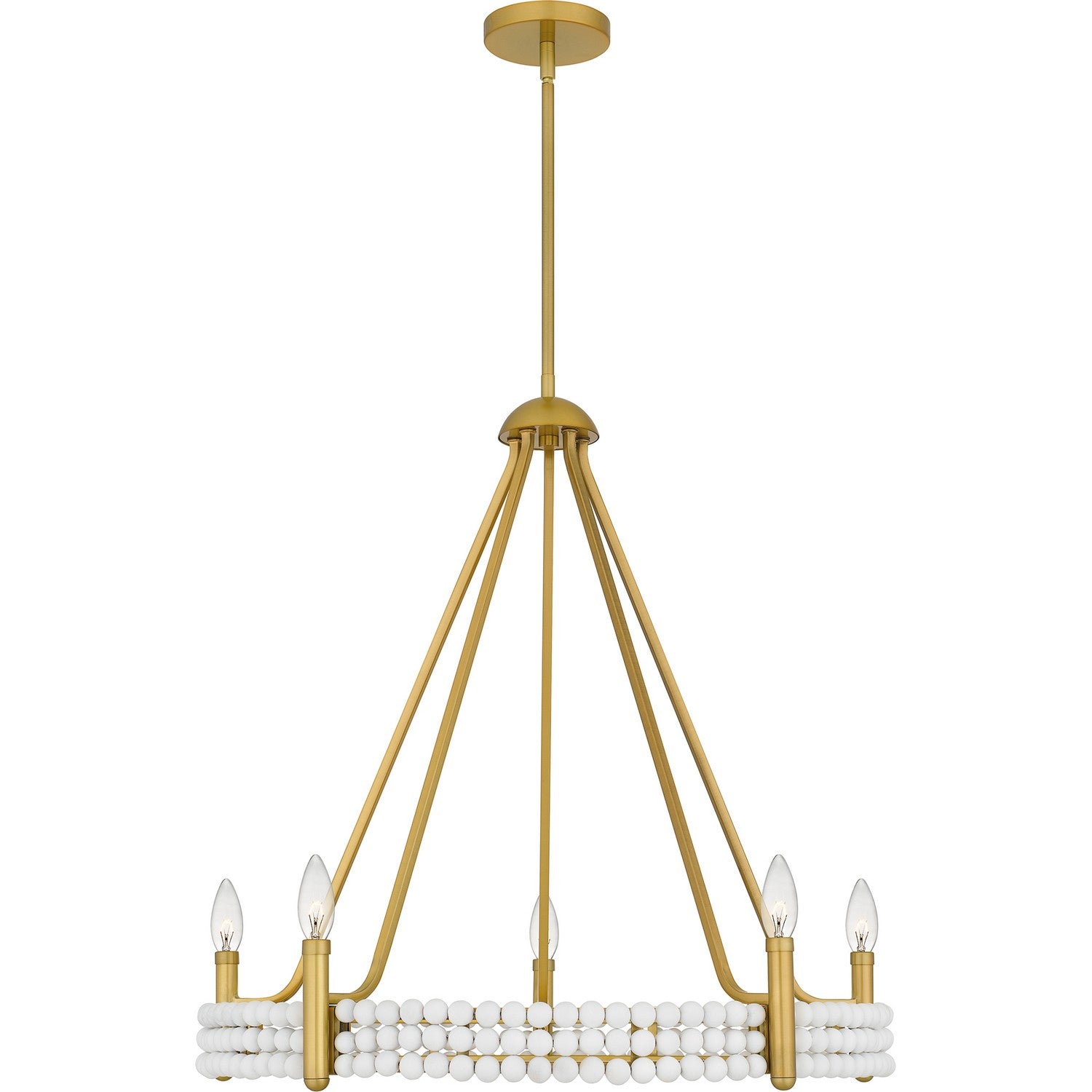 Quoizel - MOL5027BRG - Five Light Chandelier - Molly - Brushed Gold