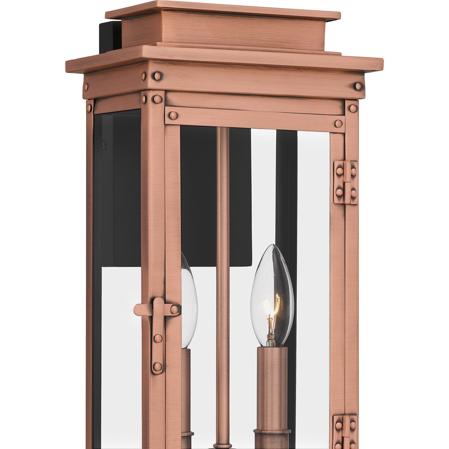 Quoizel - NOE8407AC - Two Light Outdoor Wall Mount - Noelle - Aged Copper