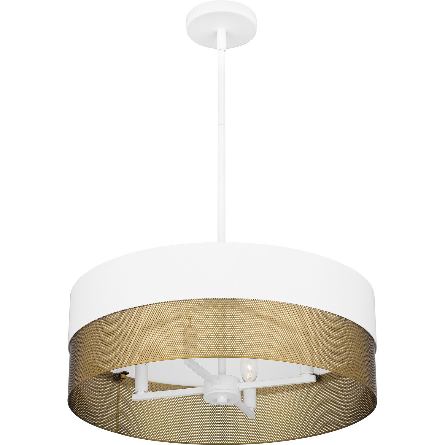 Quoizel - QP6740W - Four Light Pendant - Quoizel Pendant - Matte White