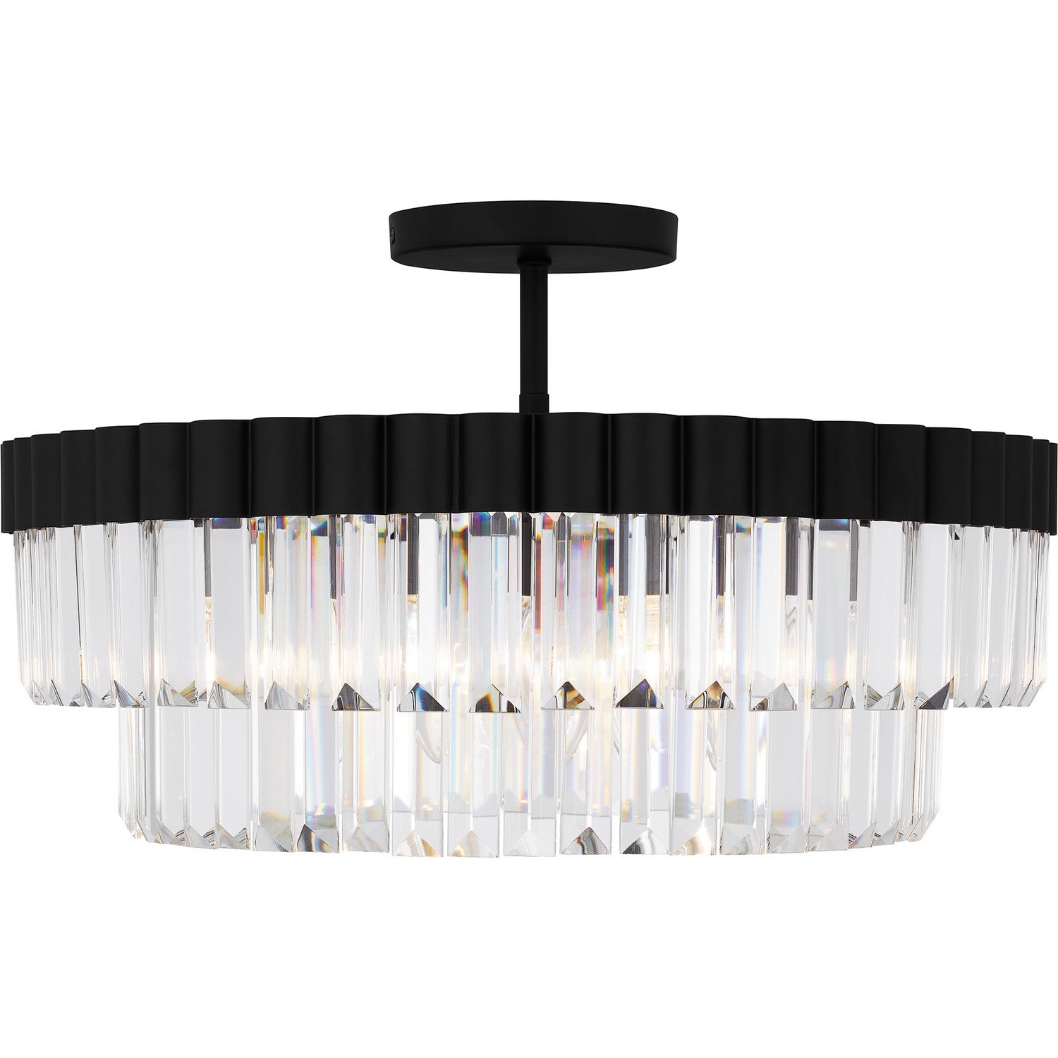 Quoizel - QSF6742MBK - Four Light Semi Flush Mount - Quoizel Semi-Flush Mount - Matte Black