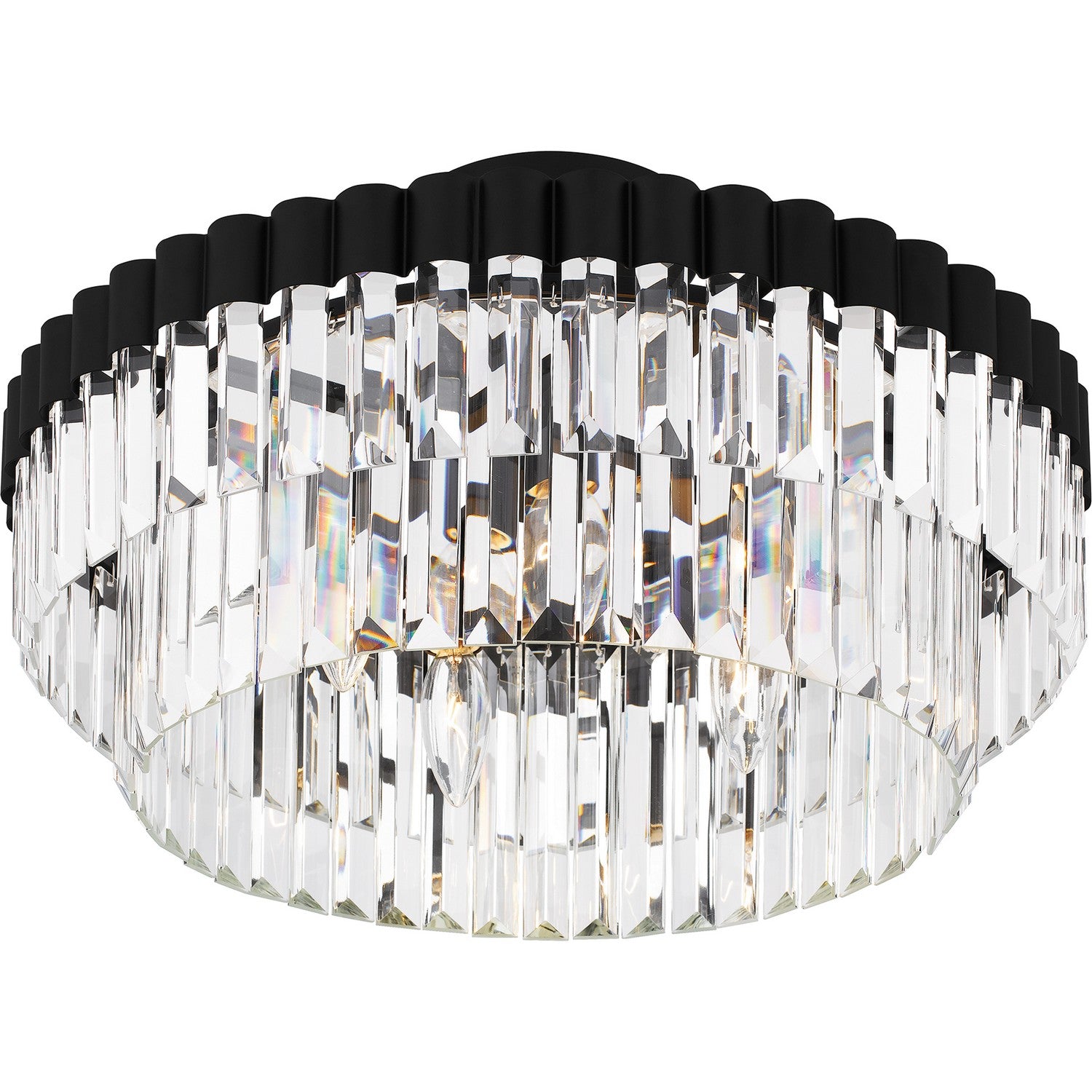 Quoizel - QSF6742MBK - Four Light Semi Flush Mount - Quoizel Semi-Flush Mount - Matte Black