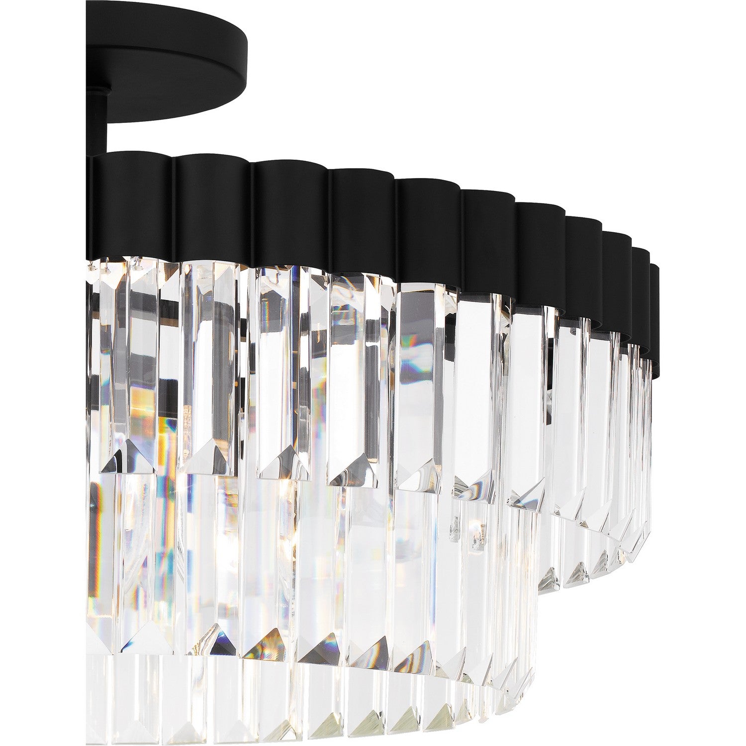 Quoizel - QSF6742MBK - Four Light Semi Flush Mount - Quoizel Semi-Flush Mount - Matte Black