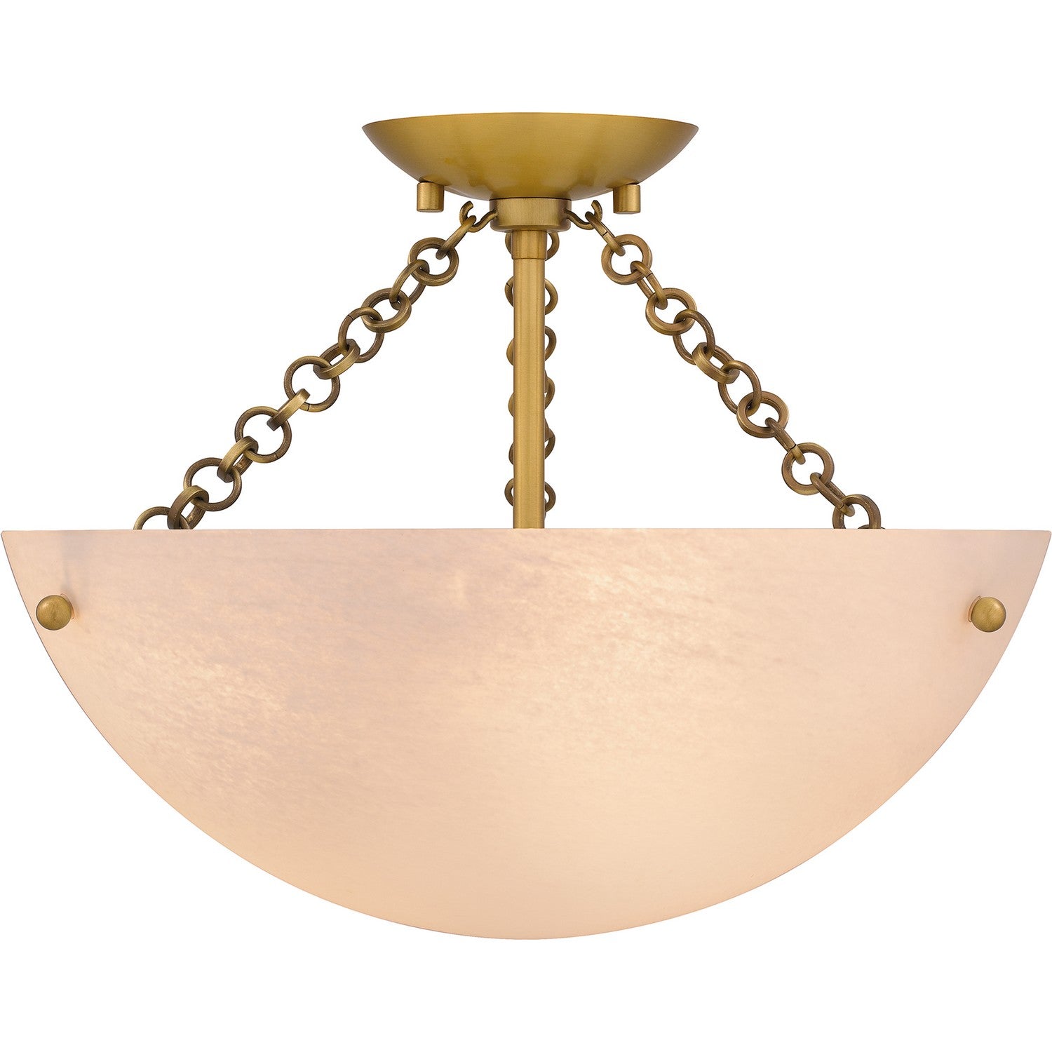 Quoizel - QSF6751BRG - Three Light Semi Flush Mount - Quoizel Semi-Flush Mount - Brushed Gold