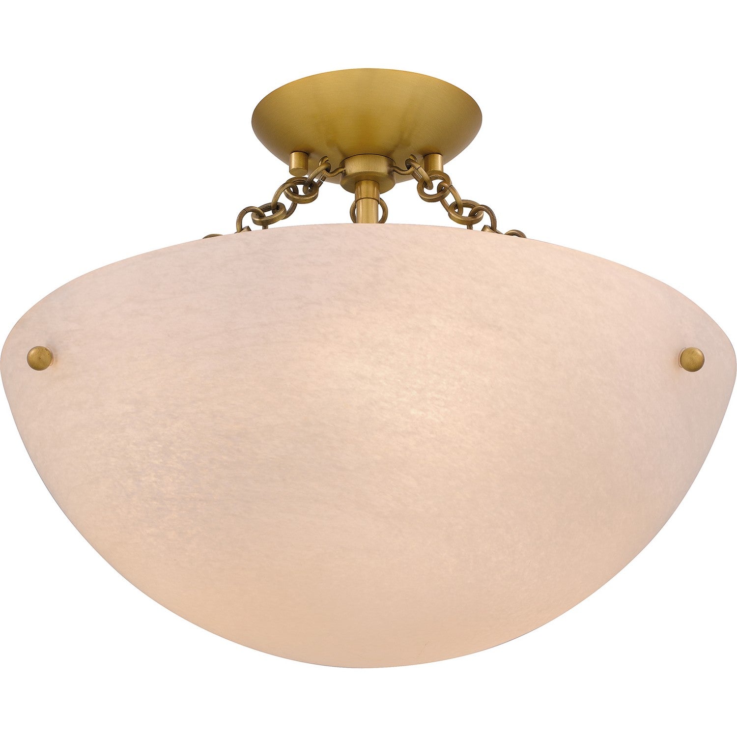 Quoizel - QSF6751BRG - Three Light Semi Flush Mount - Quoizel Semi-Flush Mount - Brushed Gold