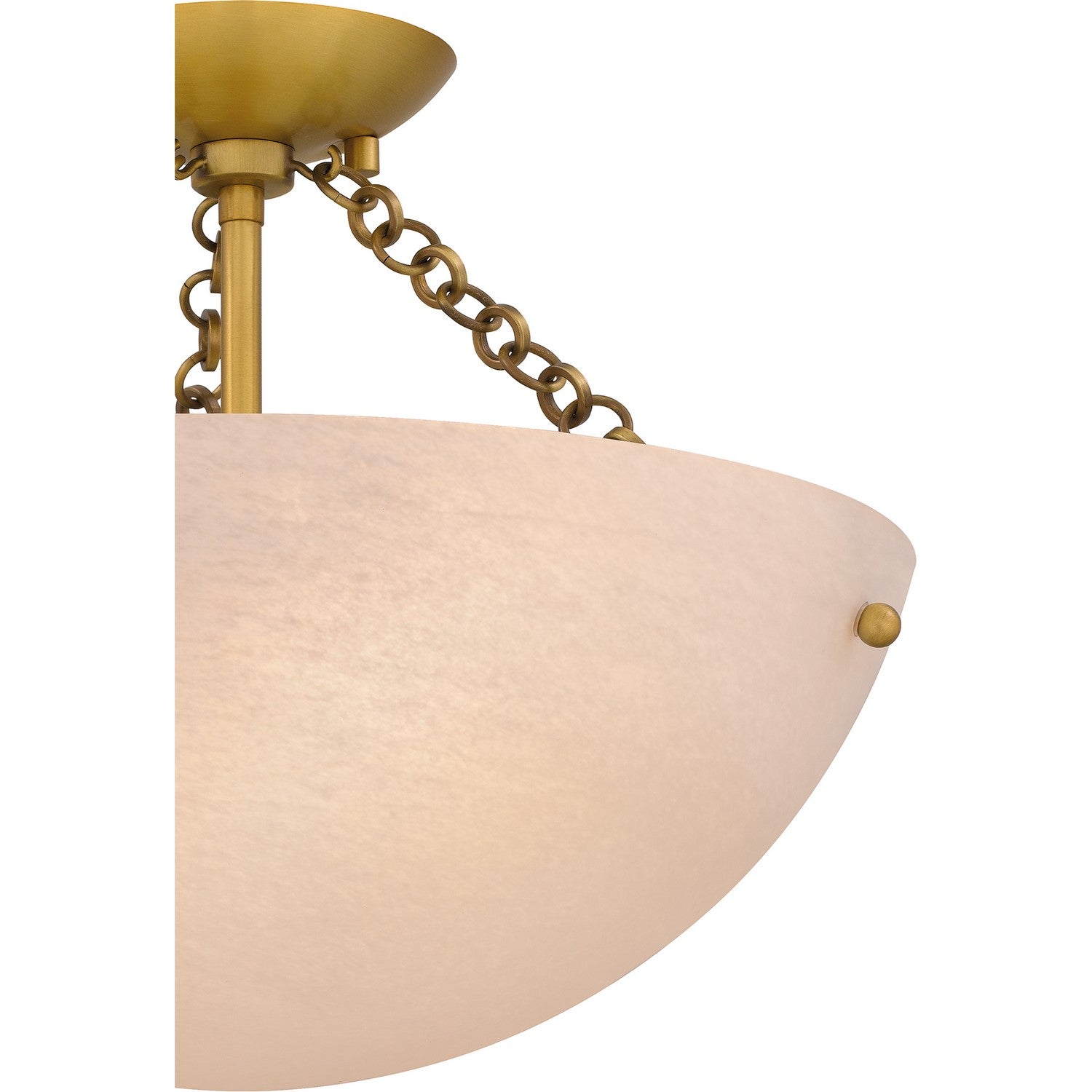 Quoizel - QSF6751BRG - Three Light Semi Flush Mount - Quoizel Semi-Flush Mount - Brushed Gold