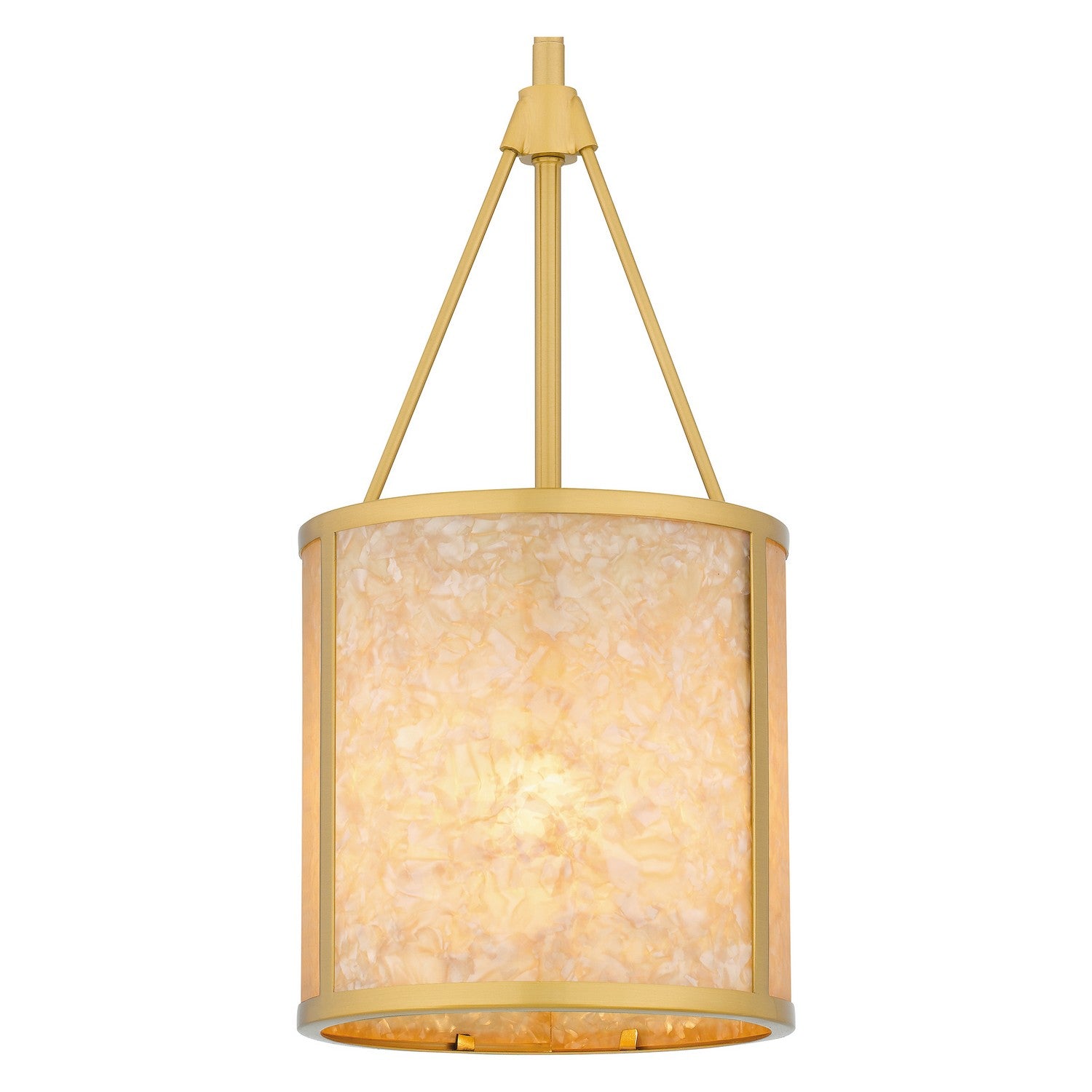 Quoizel - STO1508BRG - One Light Mini Pendant - Stoneland - Brushed Gold