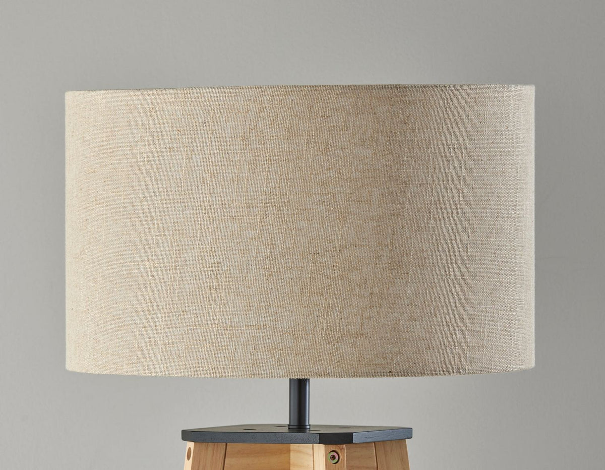 Adesso Home - 3056-12 - Floor Lamp - Kirby - Natural Wood