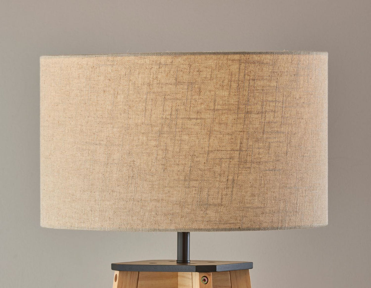 Adesso Home - 3056-12 - Floor Lamp - Kirby - Natural Wood