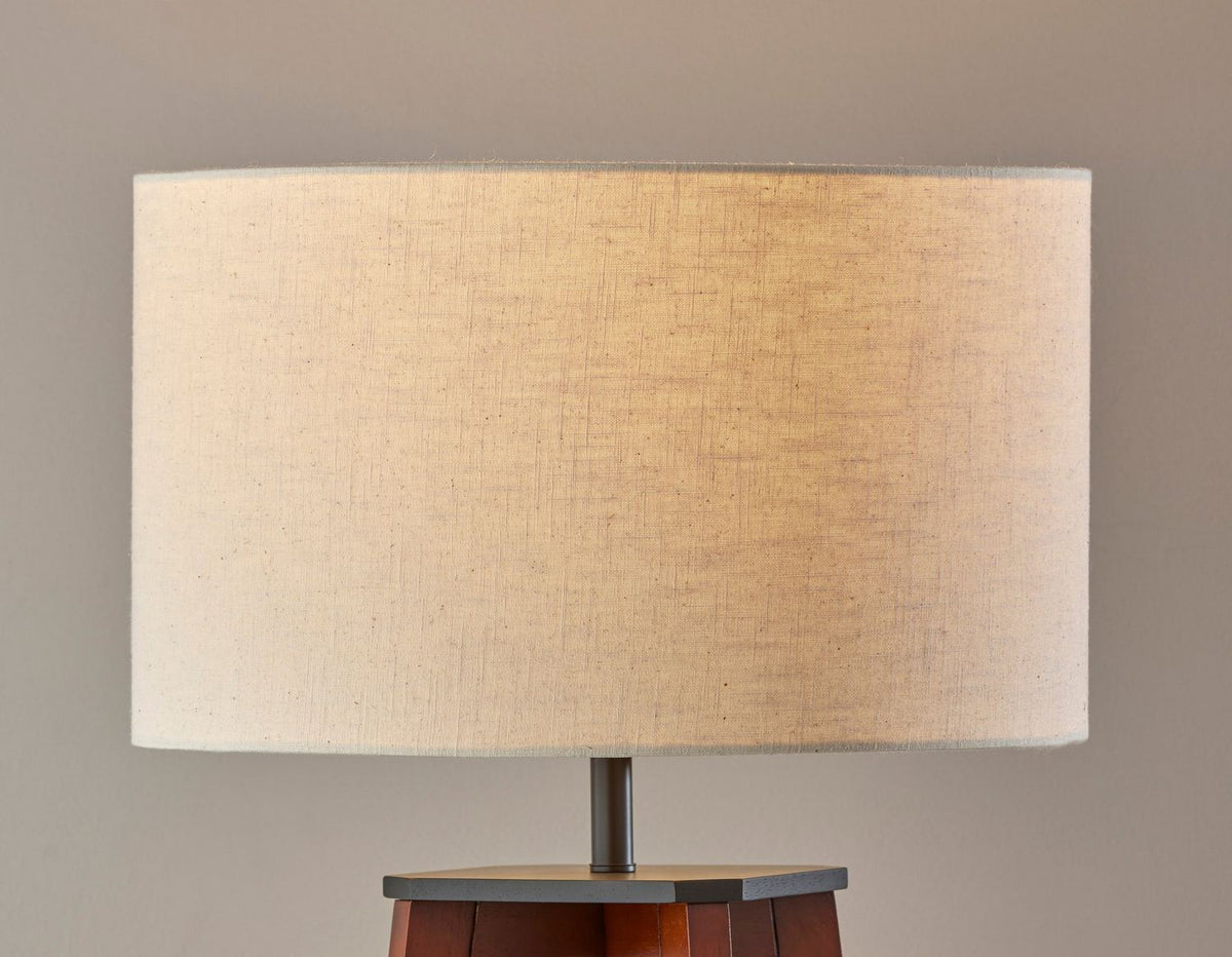 Adesso Home - 3056-15 - Floor Lamp - Kirby - Walnut Wood