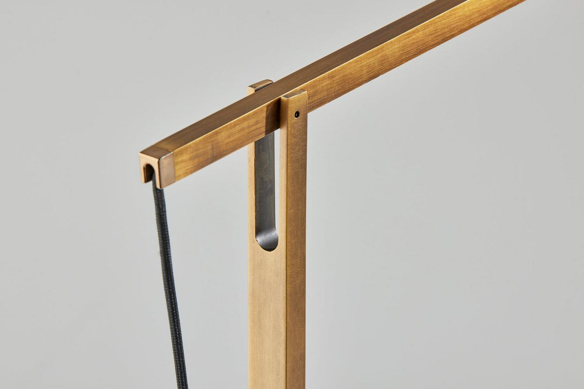 Adesso Home - 10036309LBB - LED Task Lamp - Turrell - Lacquered Burnished Brass