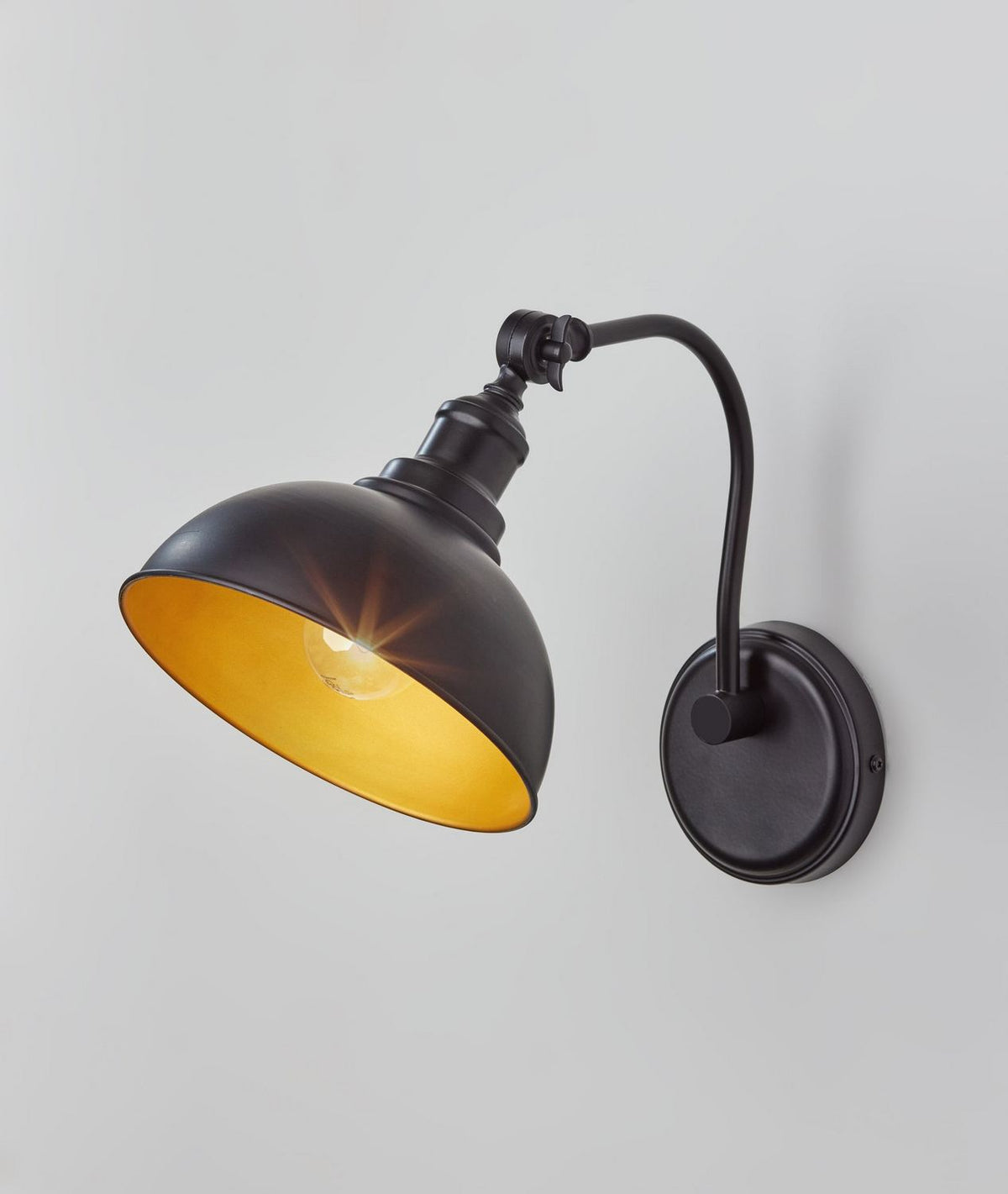 Adesso Home - 3752-01 - Wall Lamp - Wallace - Black/Gold