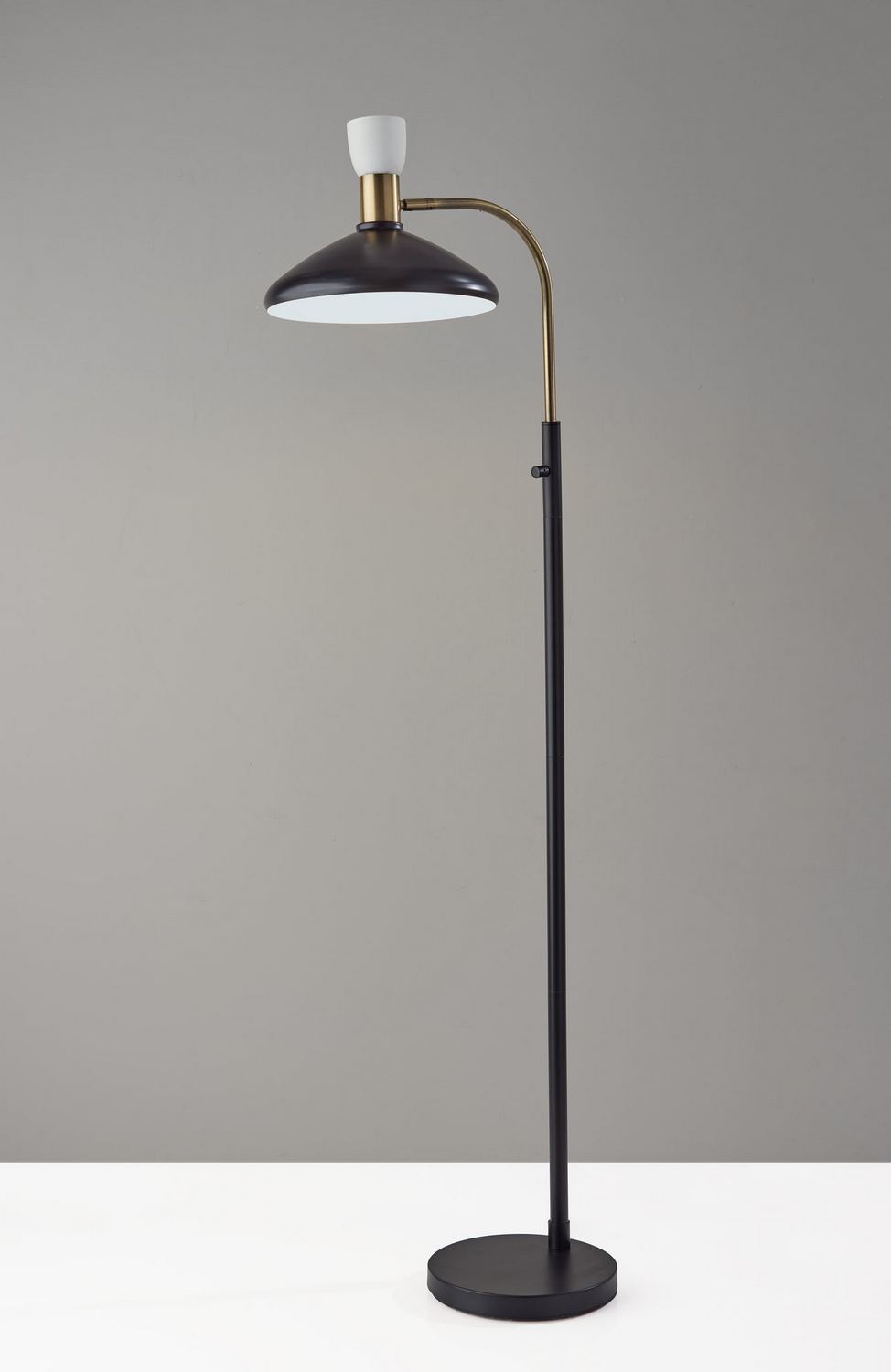 Adesso Home - 3759-01 - Floor Lamp - Patrick - Black W/ Brass