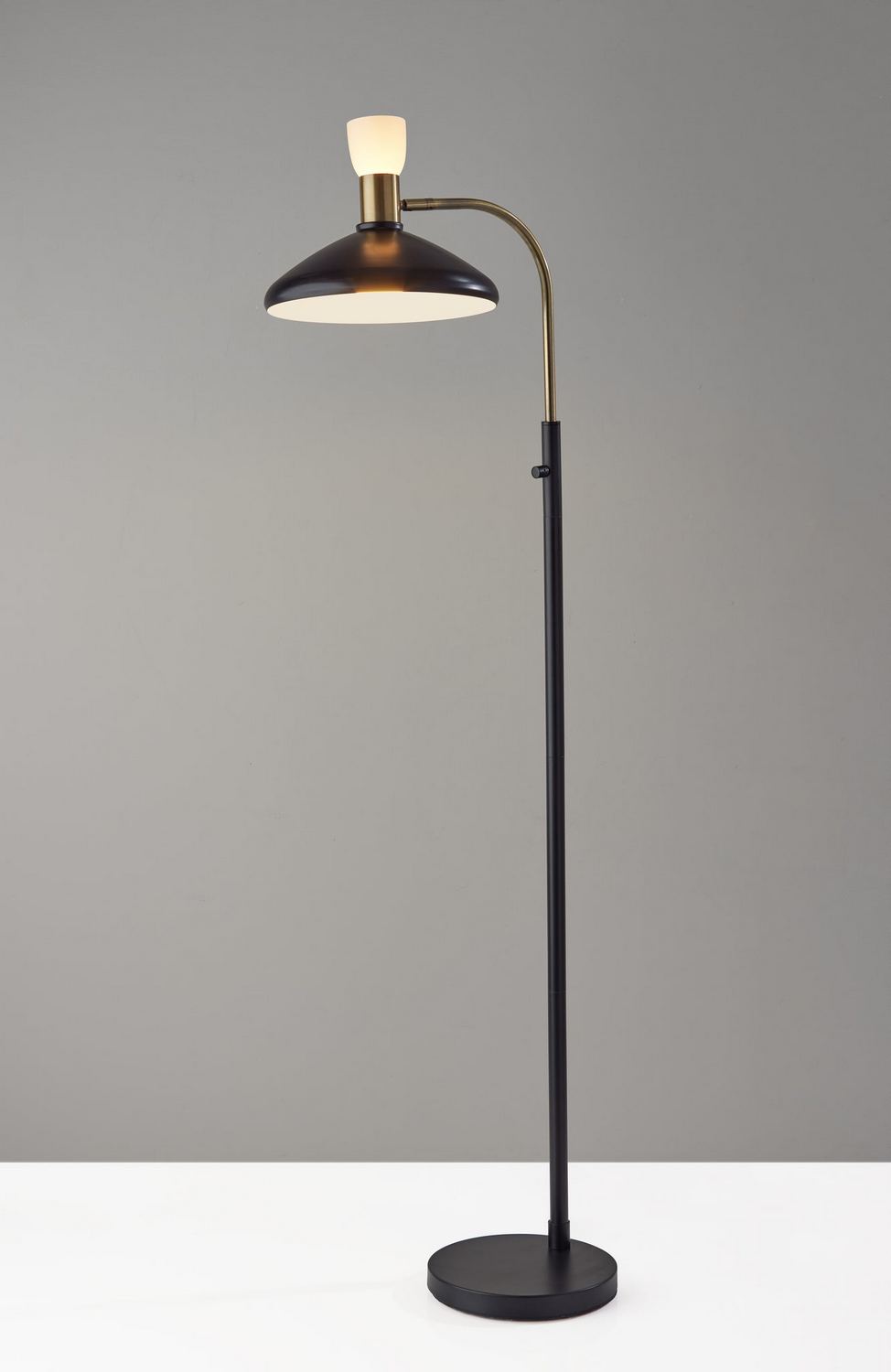 Adesso Home - 3759-01 - Floor Lamp - Patrick - Black W/ Brass