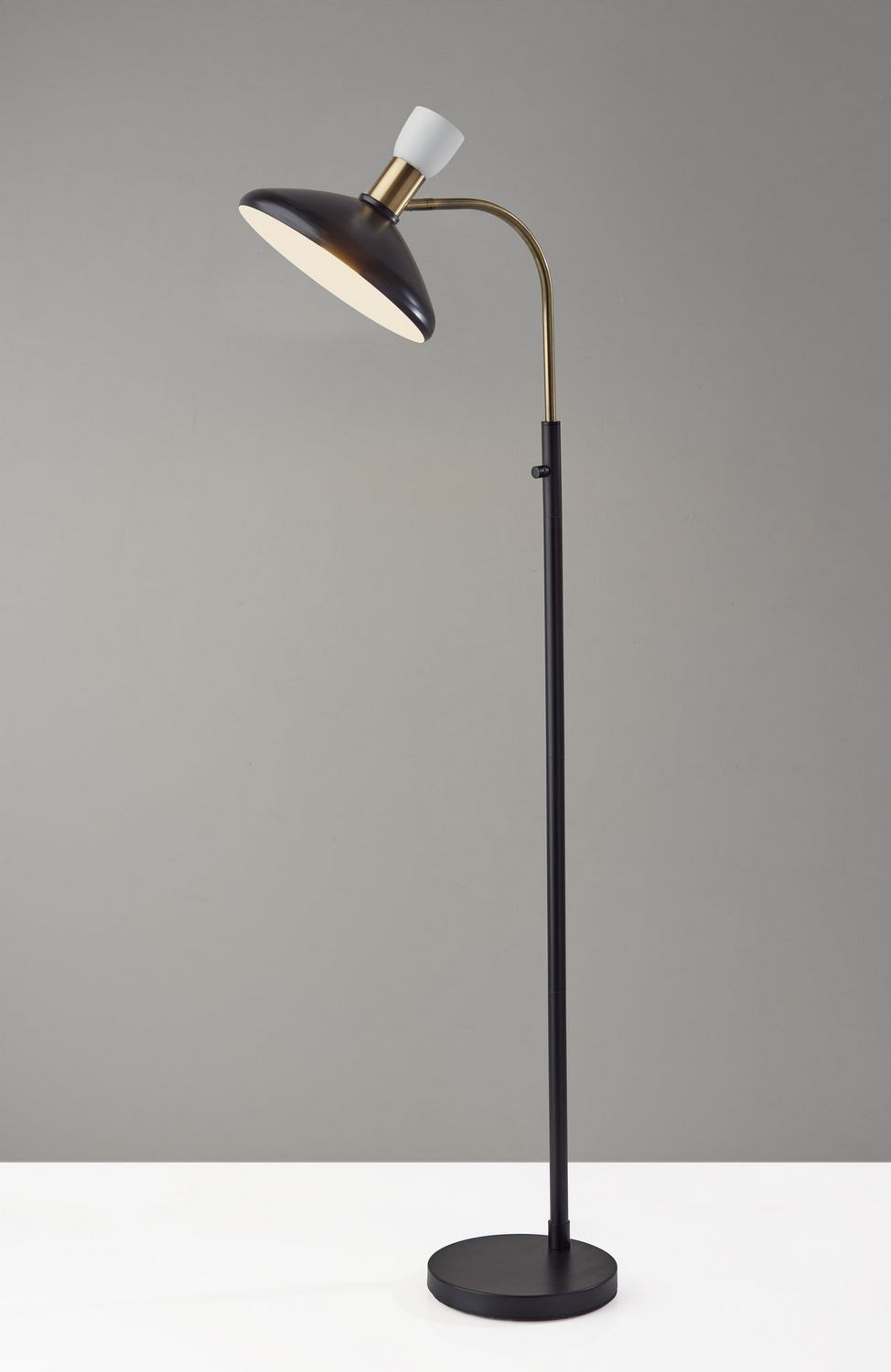 Adesso Home - 3759-01 - Floor Lamp - Patrick - Black W/ Brass