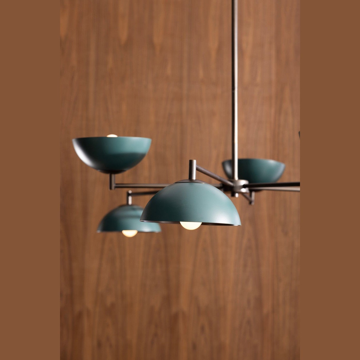 Arteriors - DLC23 - Six Light Chandelier - Evansville - Aegean/English Bronze