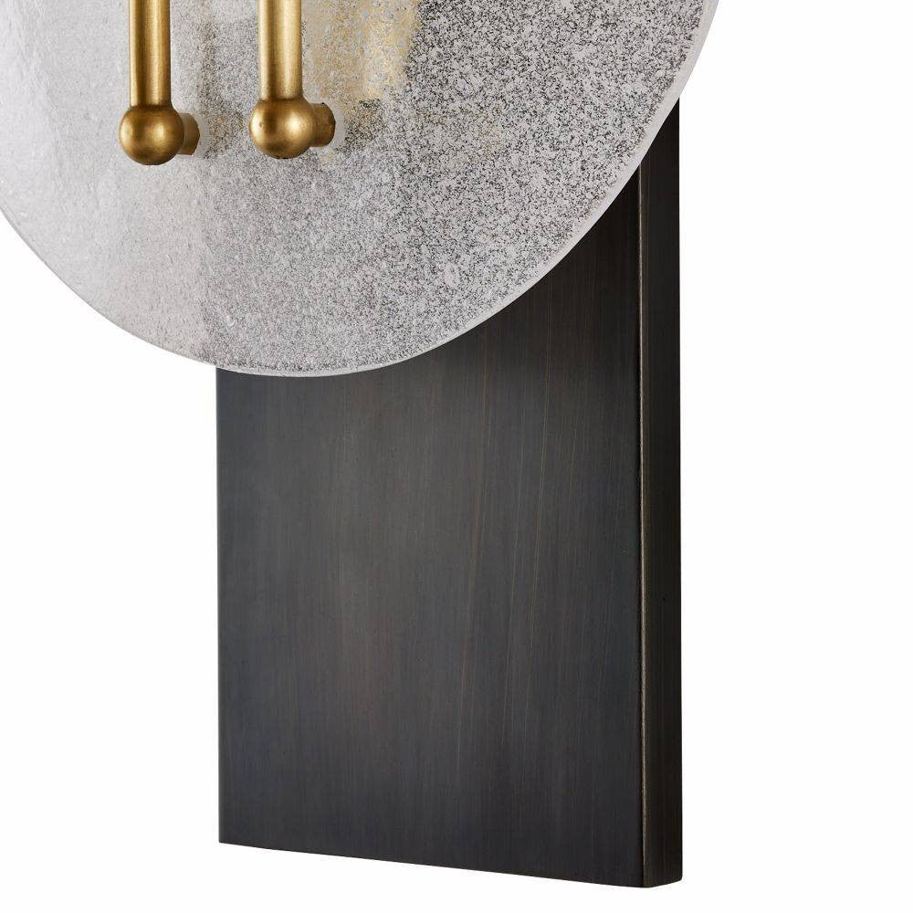 Arteriors - DWC30 - One Light Wall Sconce - Clover - Clear Seedy/Antique Brass/Bronze