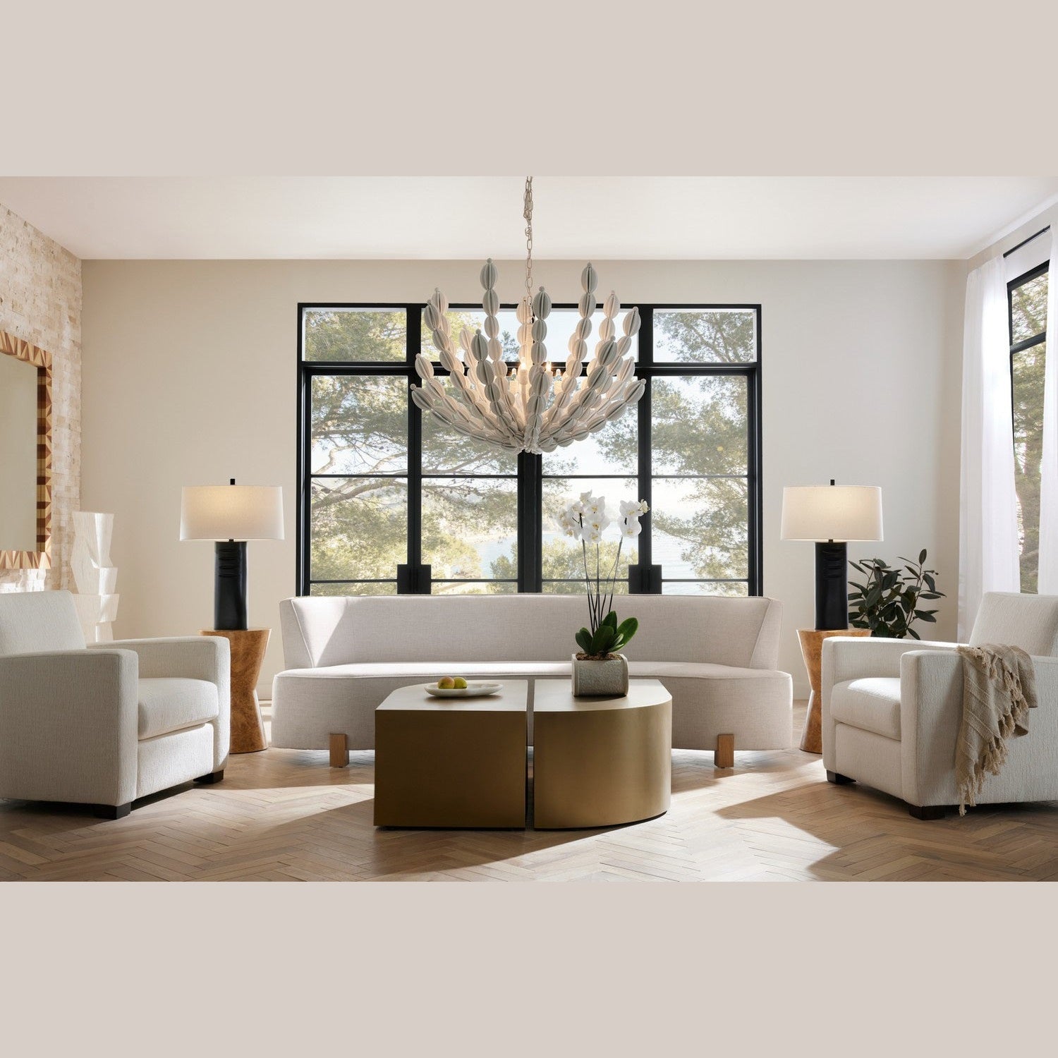 Arteriors - FFU06 - Sofa - Claude - Heron/White Oyster