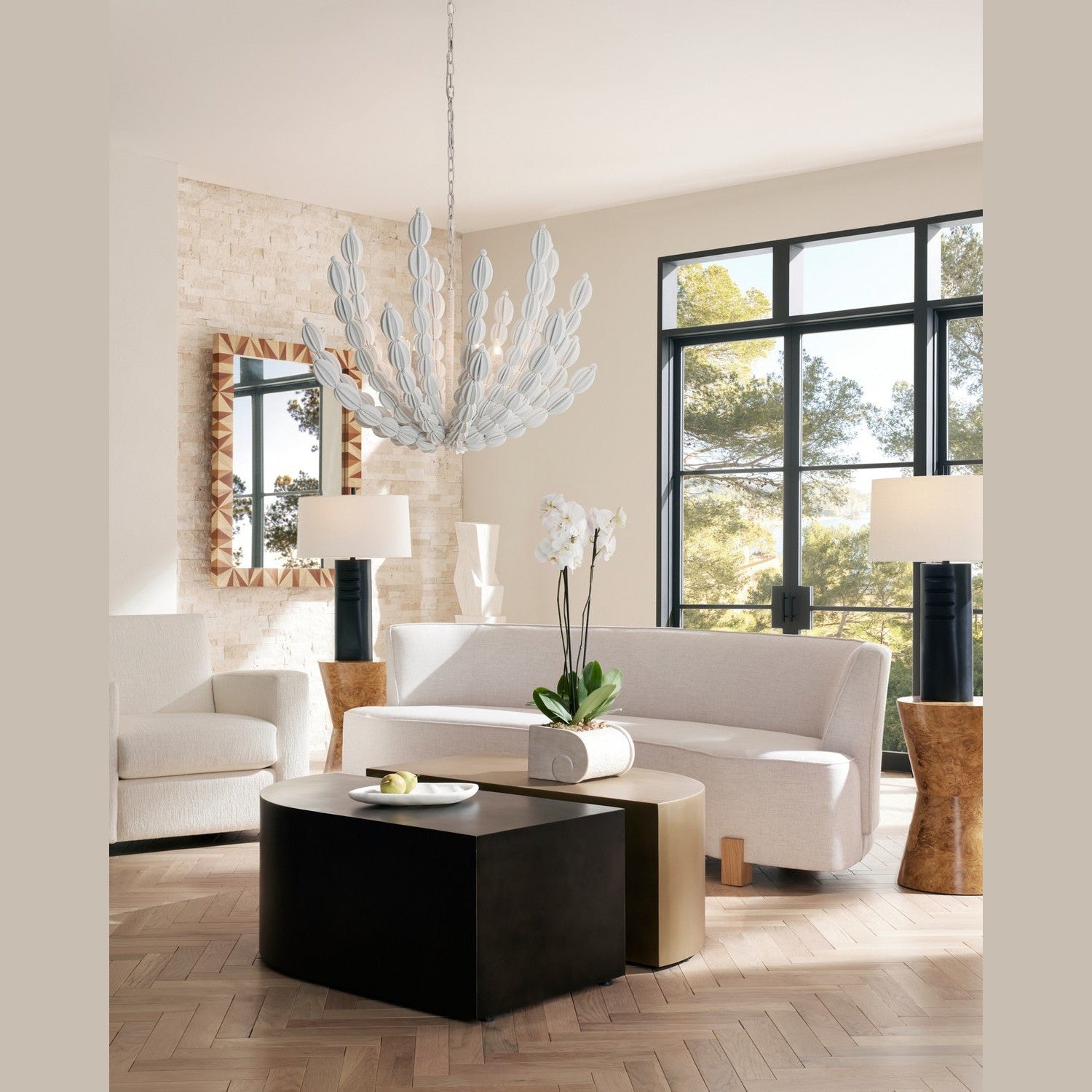 Arteriors - FFU06 - Sofa - Claude - Heron/White Oyster
