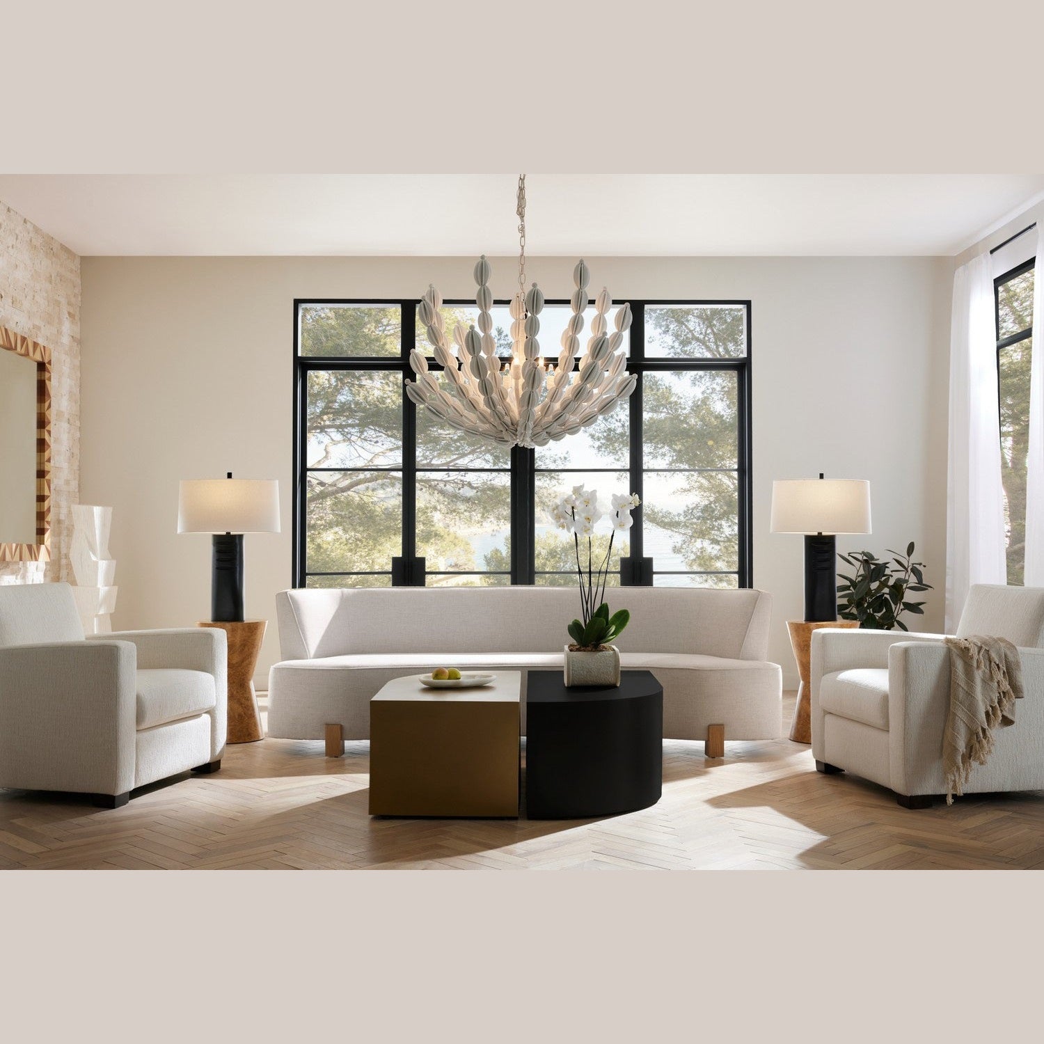 Arteriors - FFU06 - Sofa - Claude - Heron/White Oyster