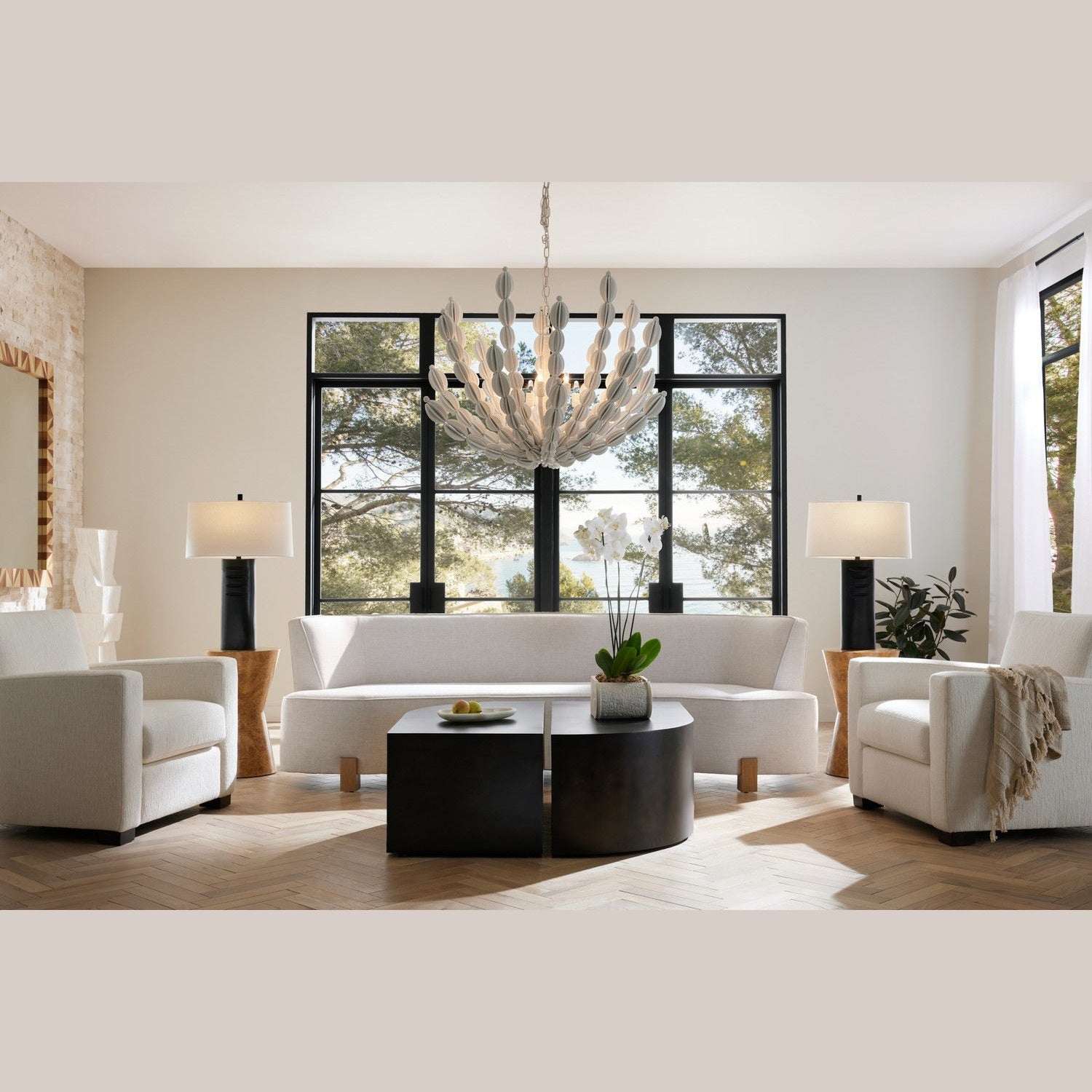 Arteriors - FFU06 - Sofa - Claude - Heron/White Oyster
