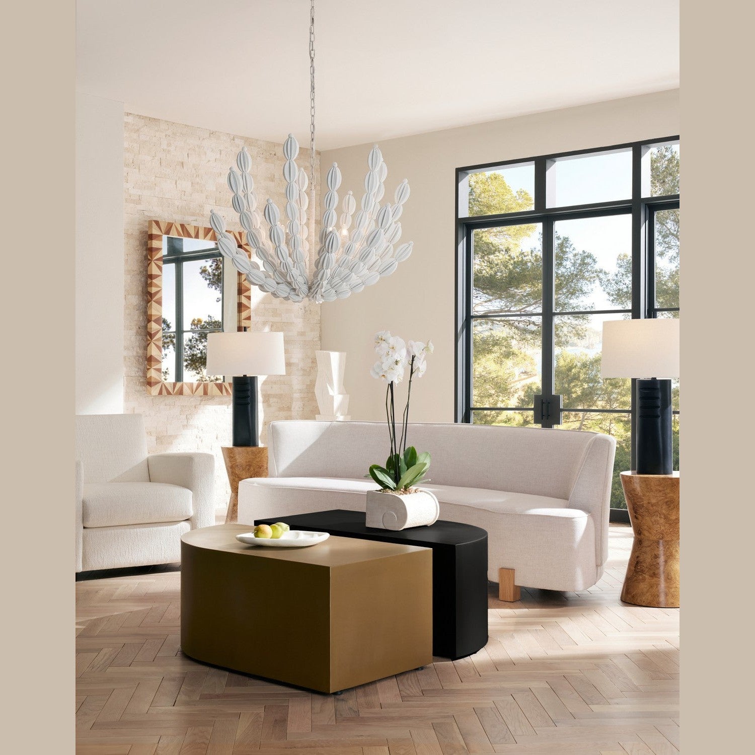 Arteriors - FFU06 - Sofa - Claude - Heron/White Oyster
