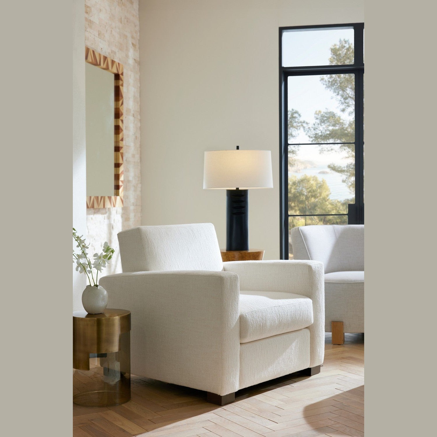 Arteriors - FRU07 - Chair - Dodson - Cloud/Grey Ash