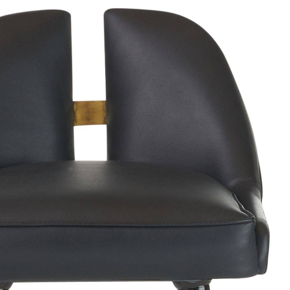 Arteriors - FSI12 - Bar Stool - Crowley - Black/Ebony/Antique Brass