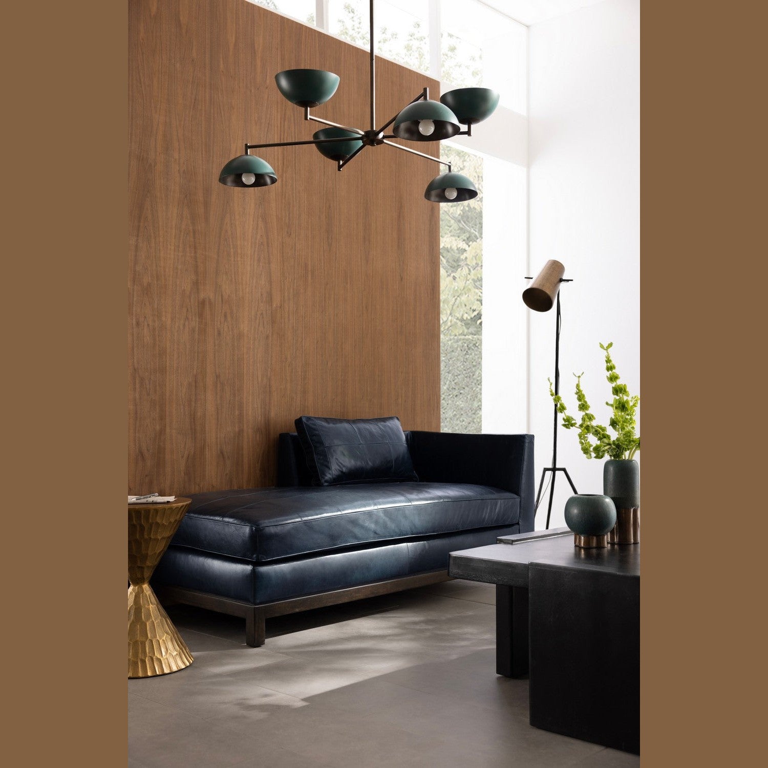 Arteriors - FTU04 - Chaise - Edmond - Ink/Grey Ash