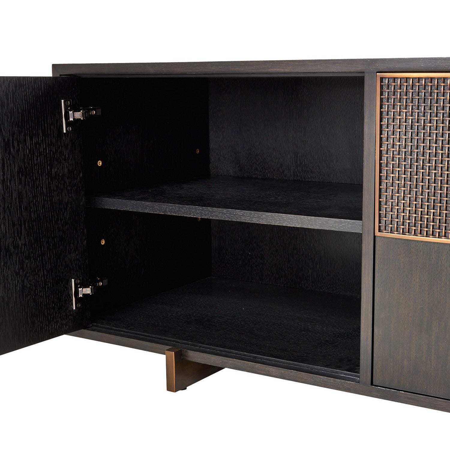 Arteriors - FZS11 - Credenza - Demi - Ebony/Antique Brass/Ebony