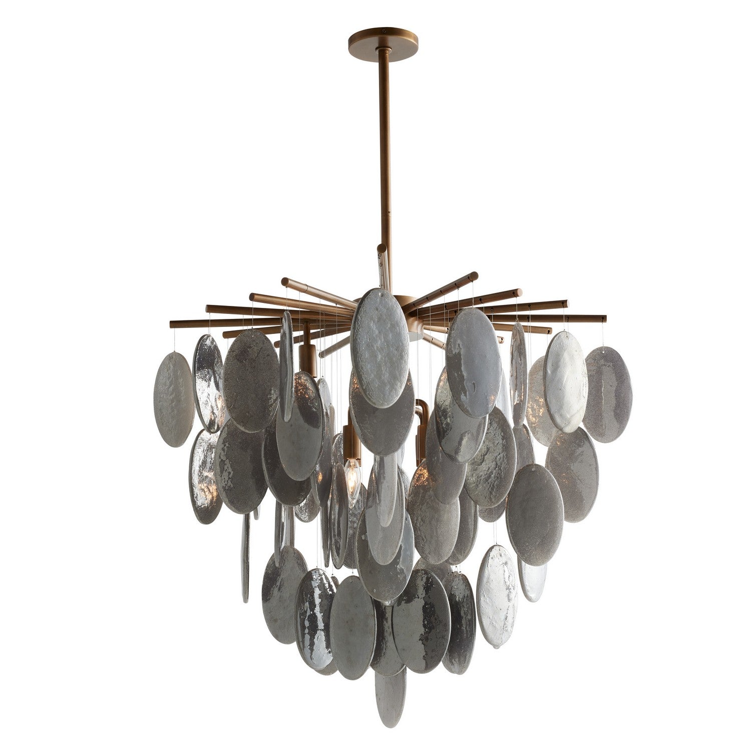 Arteriors - GJDLC01 - Eight Light Chandelier - Tiffany - Antique Brass/Smoke Luster/Antique Brass