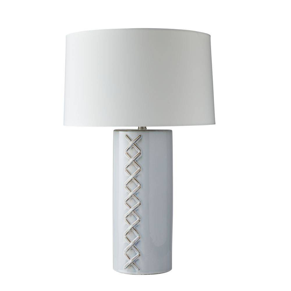Arteriors - PTC30-167 - One Light Table Lamp - DiMaggio - Glacial Reactive/Polished Nickel/Ivory/Off-White