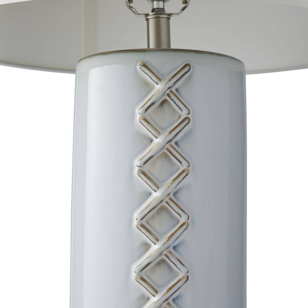 Arteriors - PTC30-167 - One Light Table Lamp - DiMaggio - Glacial Reactive/Polished Nickel/Ivory/Off-White