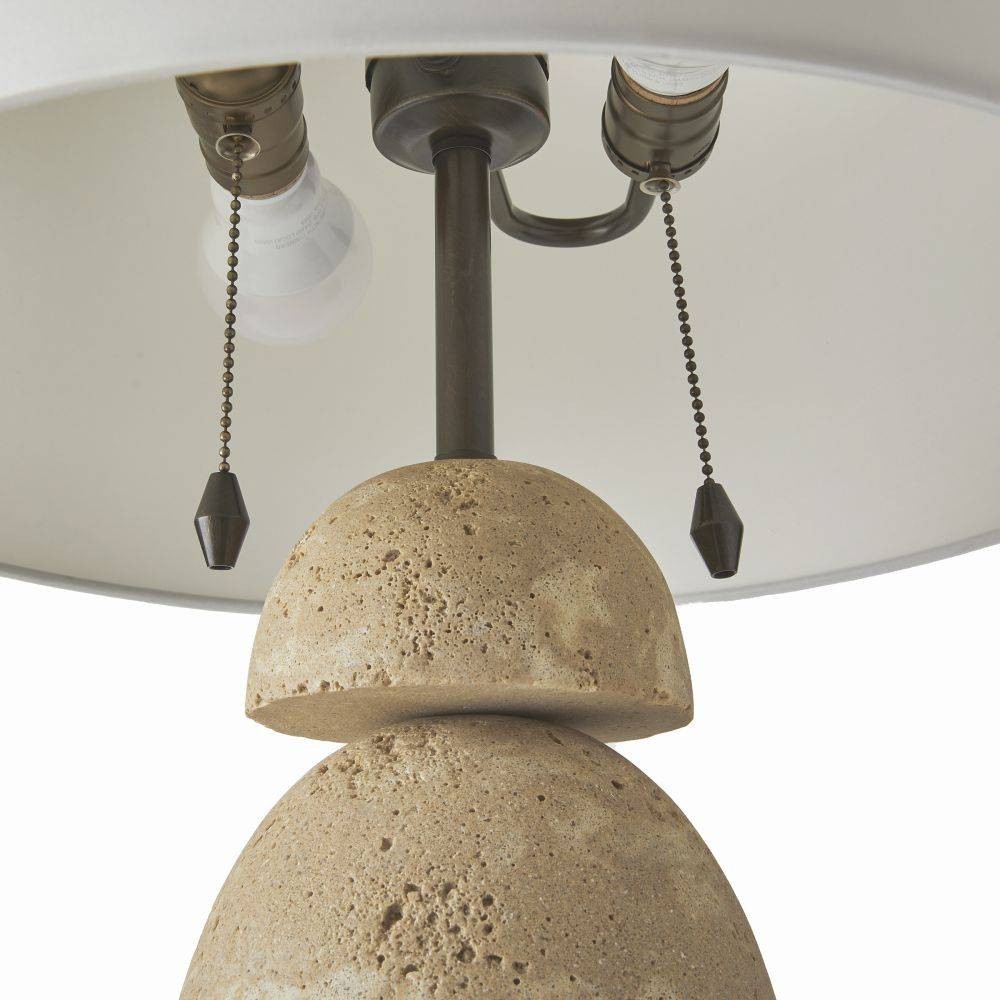 Arteriors - PTC43-229 - Two Light Table Lamp - Comal - Sand/Bronze/Bronze/Off-White/Off-White