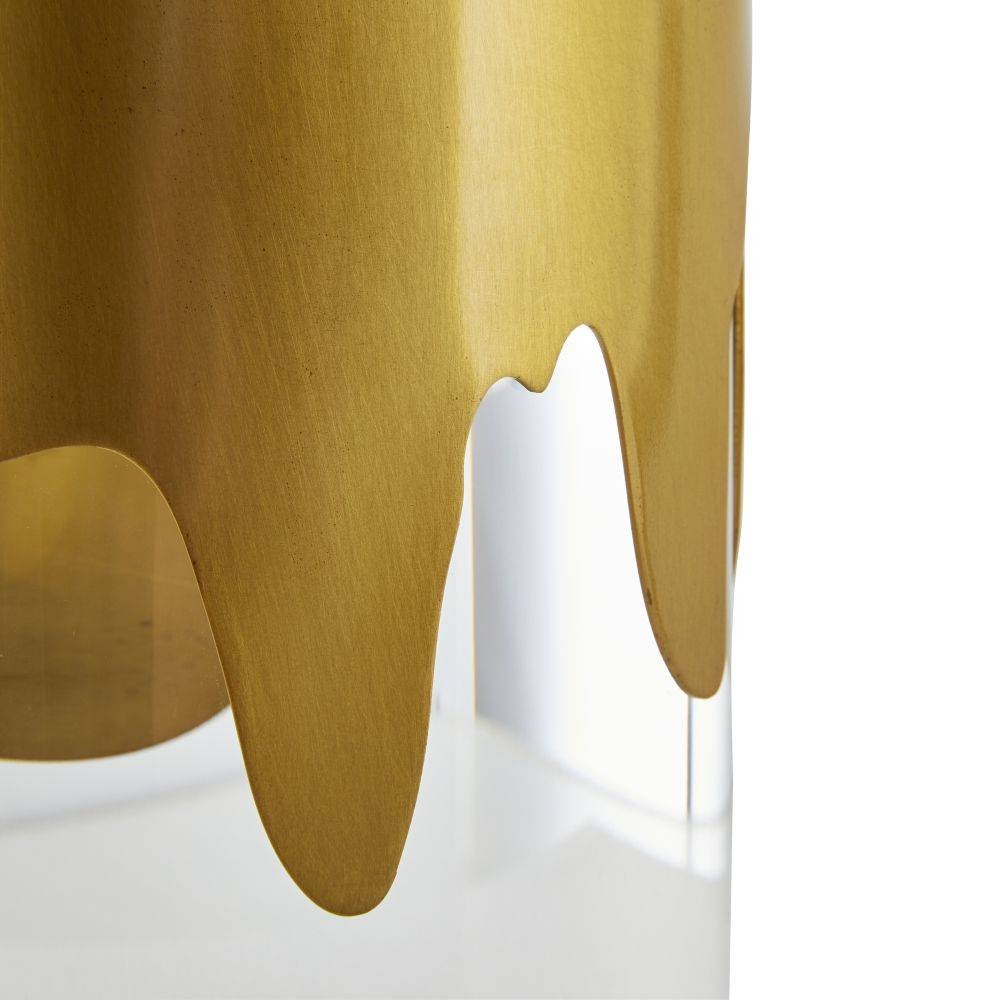 Arteriors - PTC46-SH049 - One Light Table Lamp - Equinox - Clear/Antique Brass/Off-White/Off-White